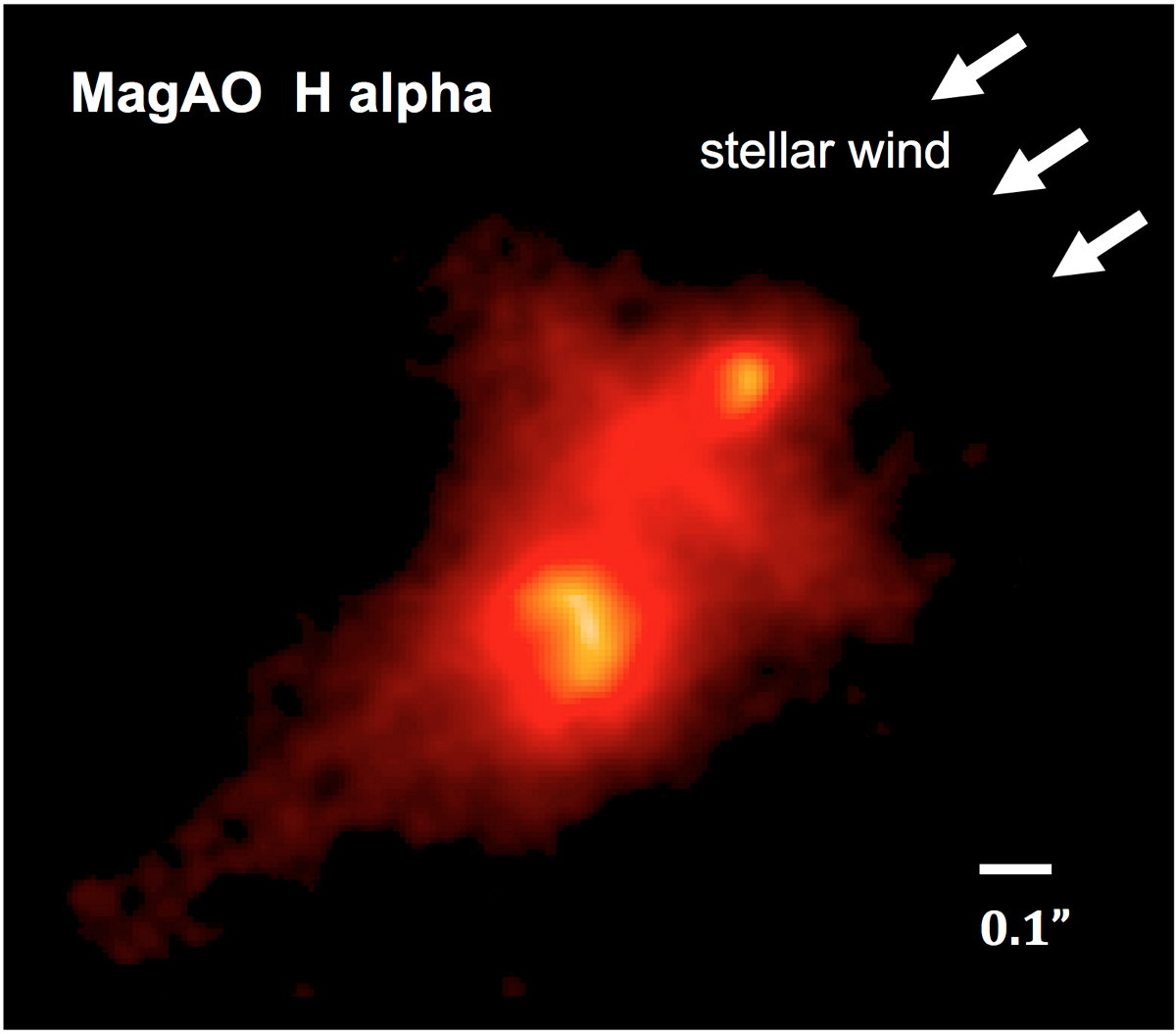 Binary Star Shaped by Another's Stellar Wind