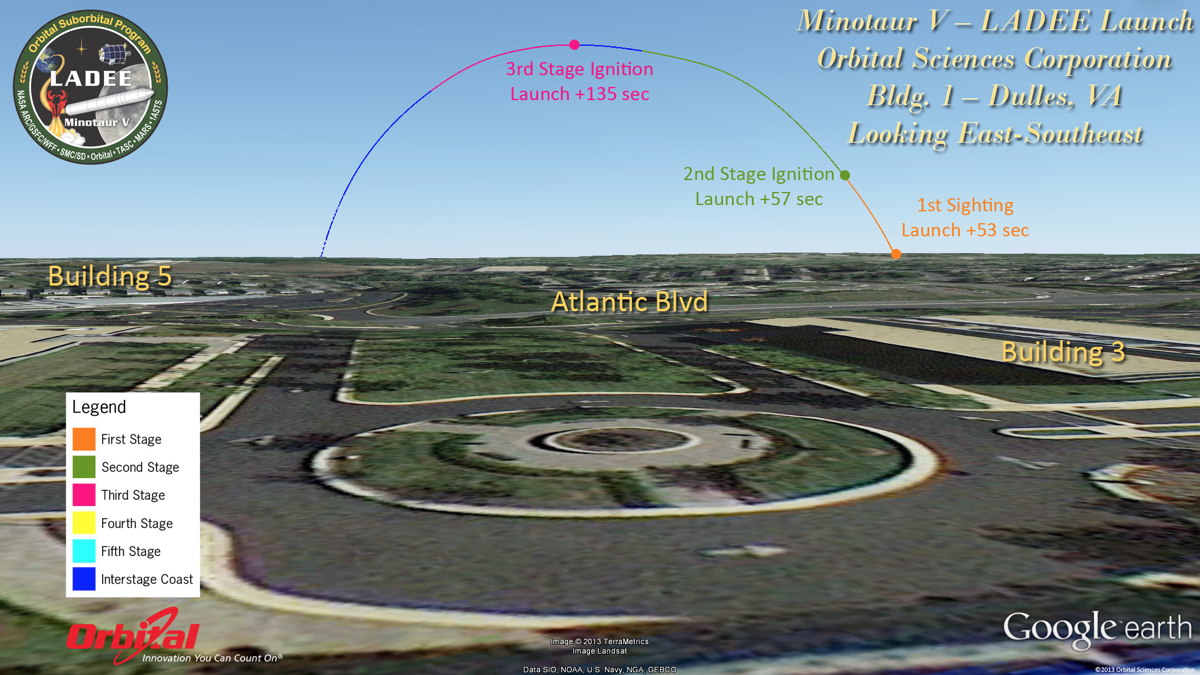 Potential View of LADEE Launch from Orbital Sciences