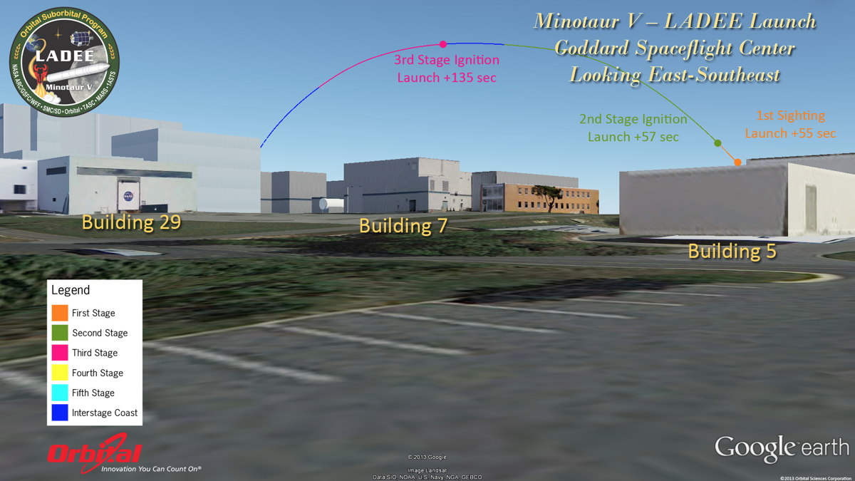 Potential View of LADEE Launch from Goddard Space Flight Center