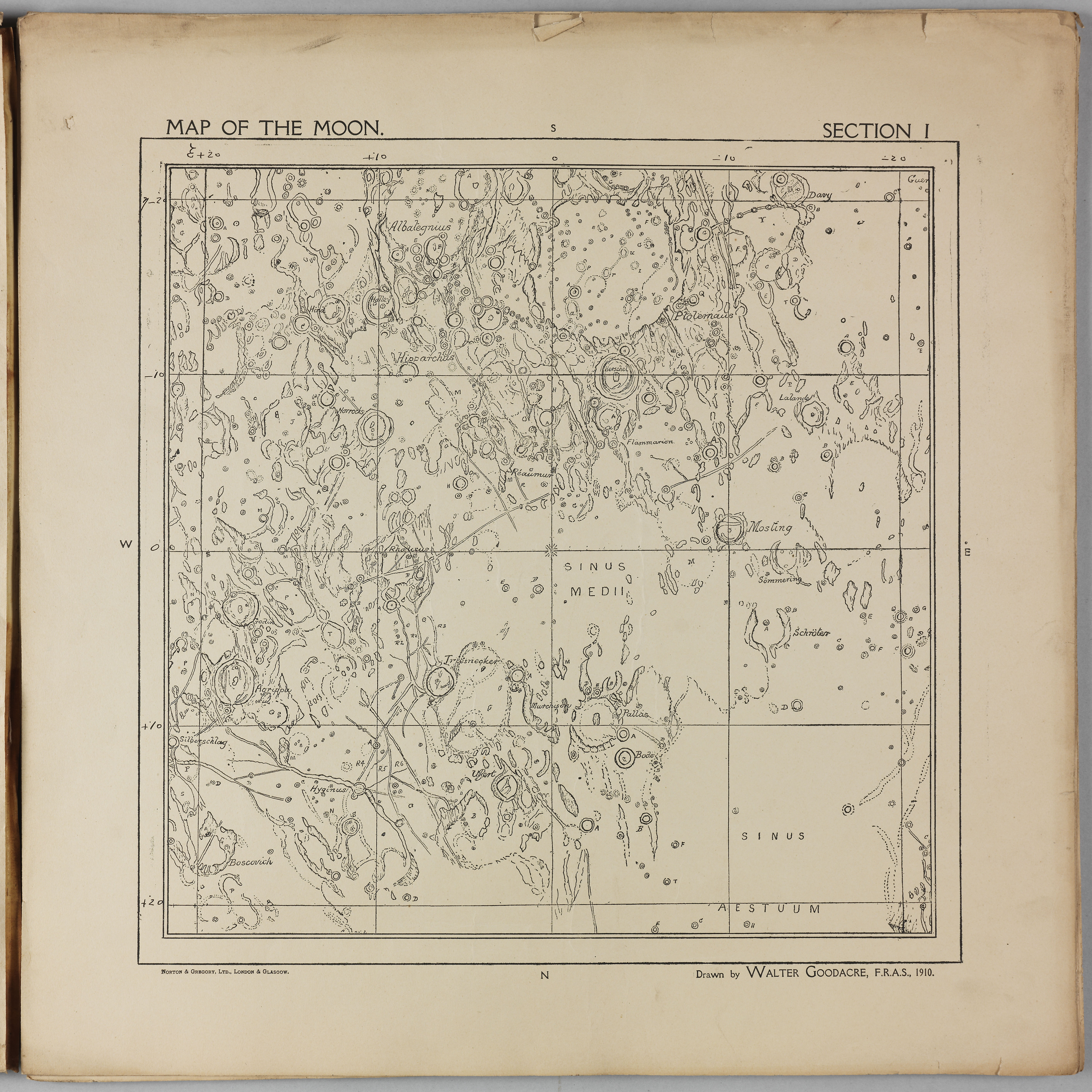 Goodacre’s 1910 Map of the Moon: Section 1