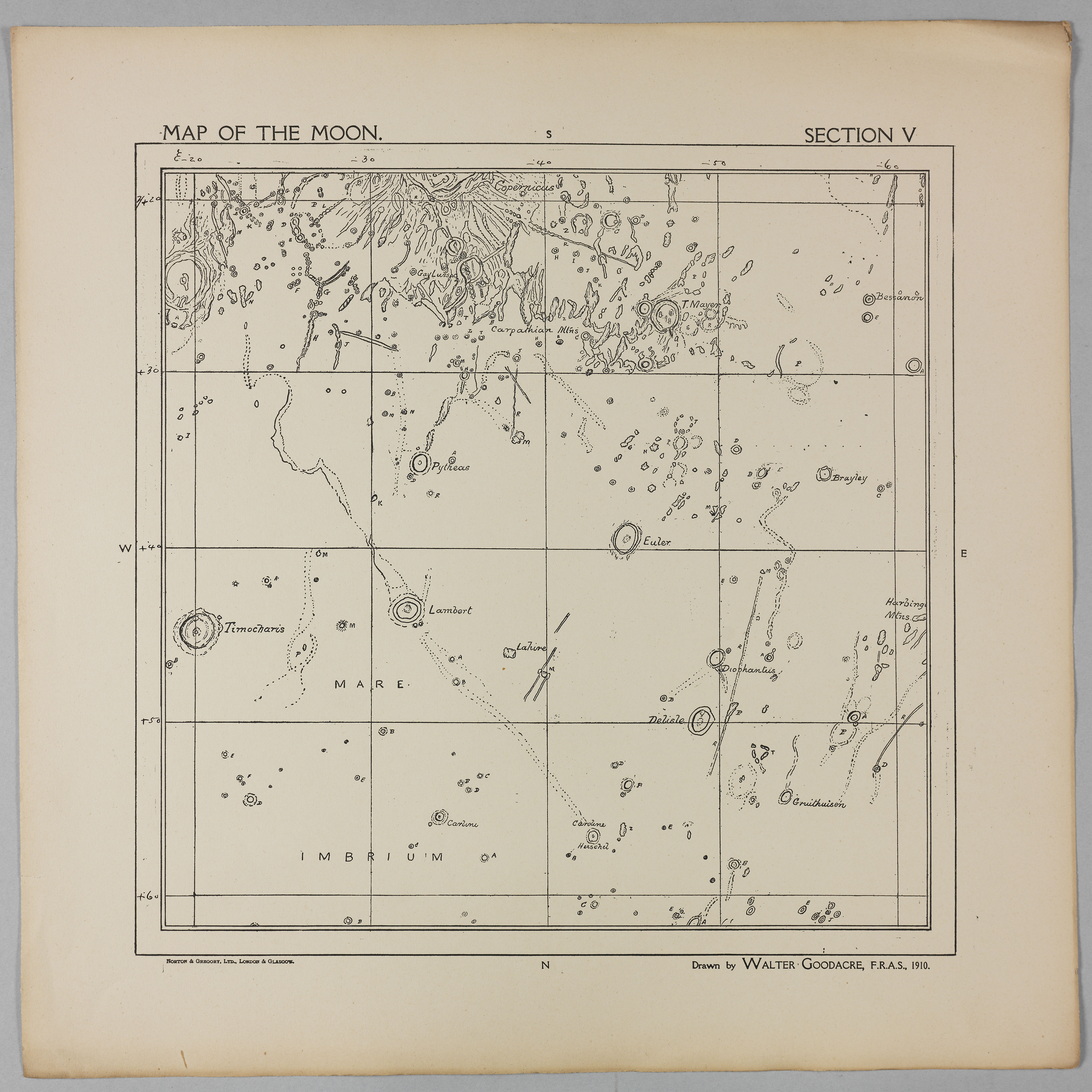 Goodacre’s 1910 Map of the Moon: Section 5