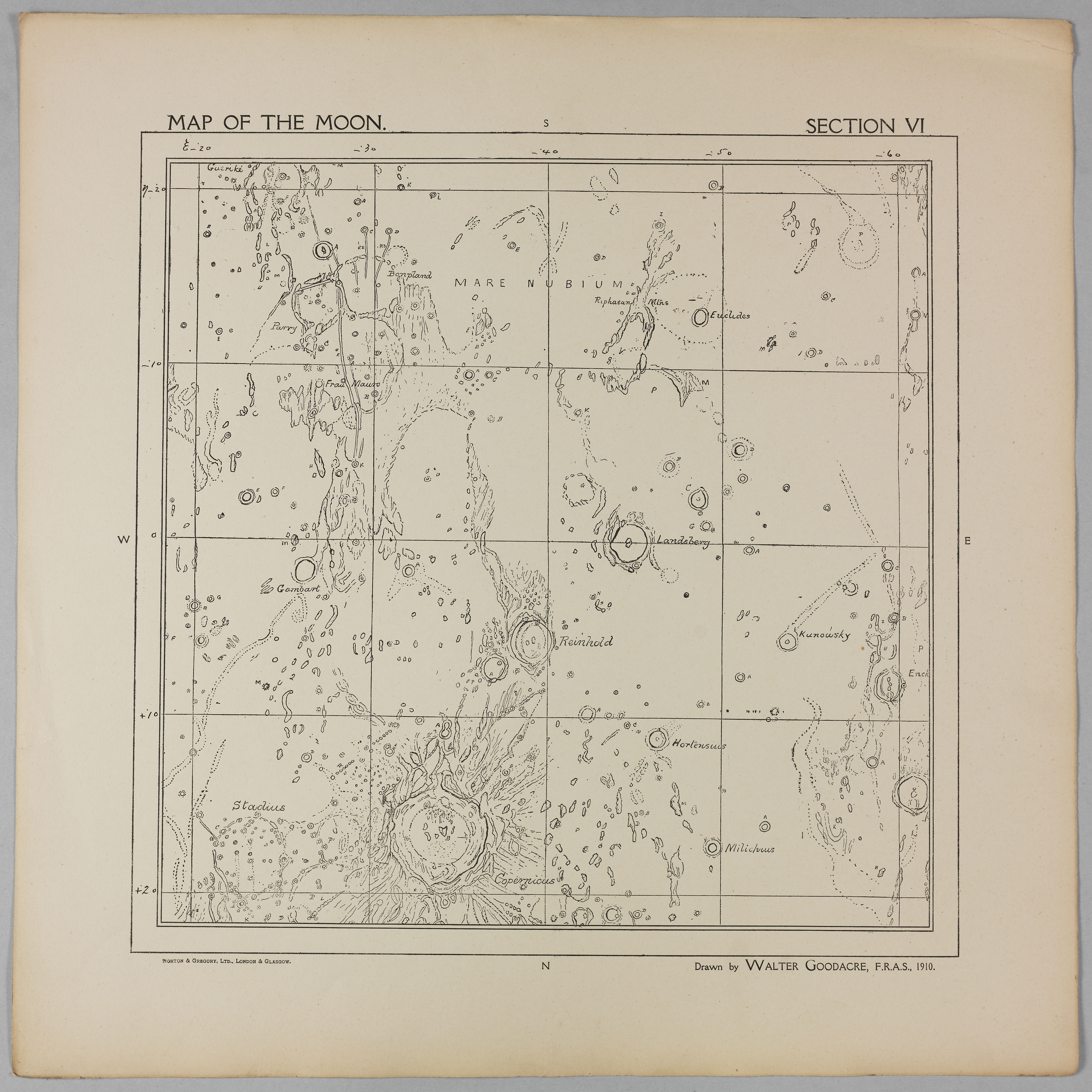 Goodacre’s 1910 Map of the Moon: Section 6