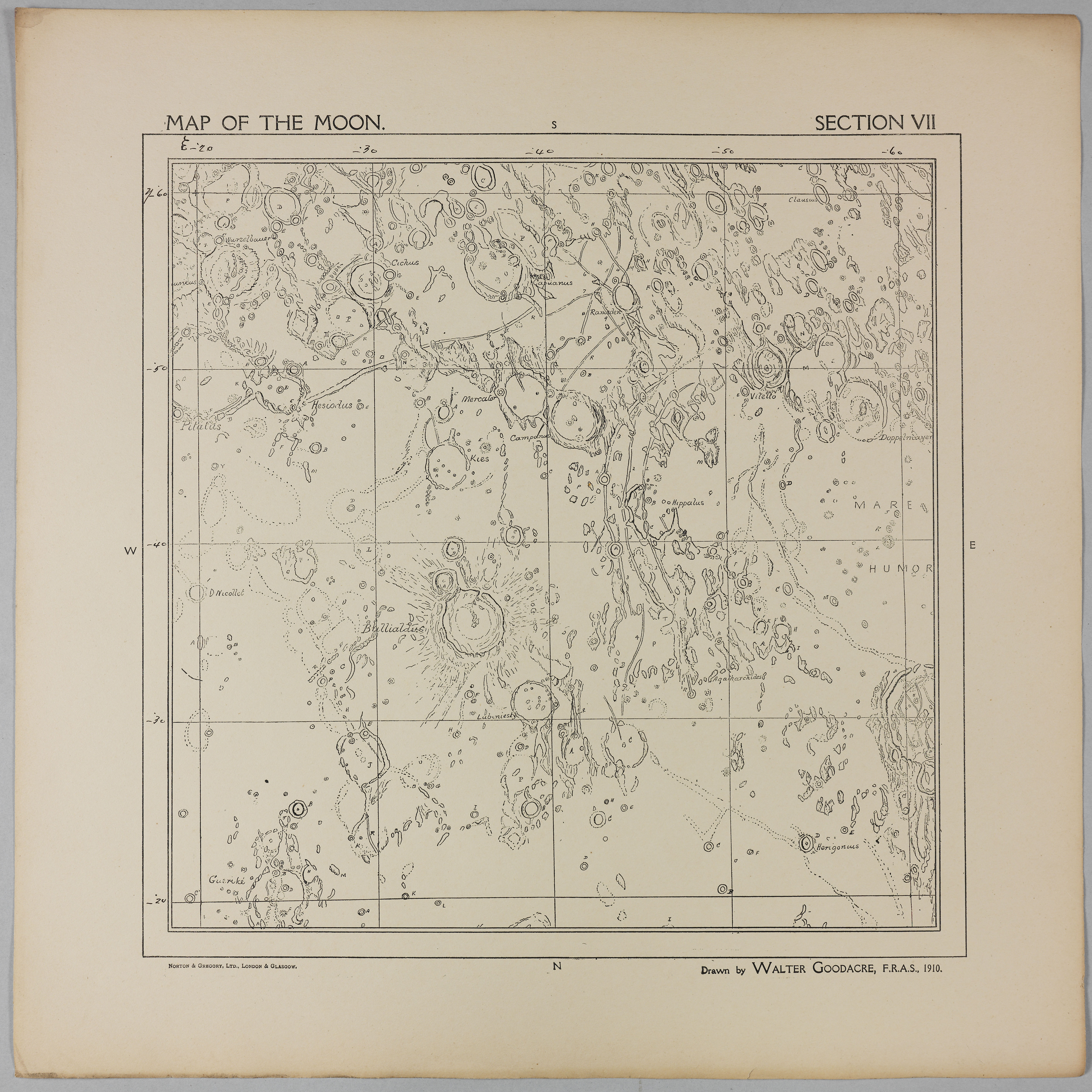 Goodacre’s 1910 Map of the Moon: Section 7