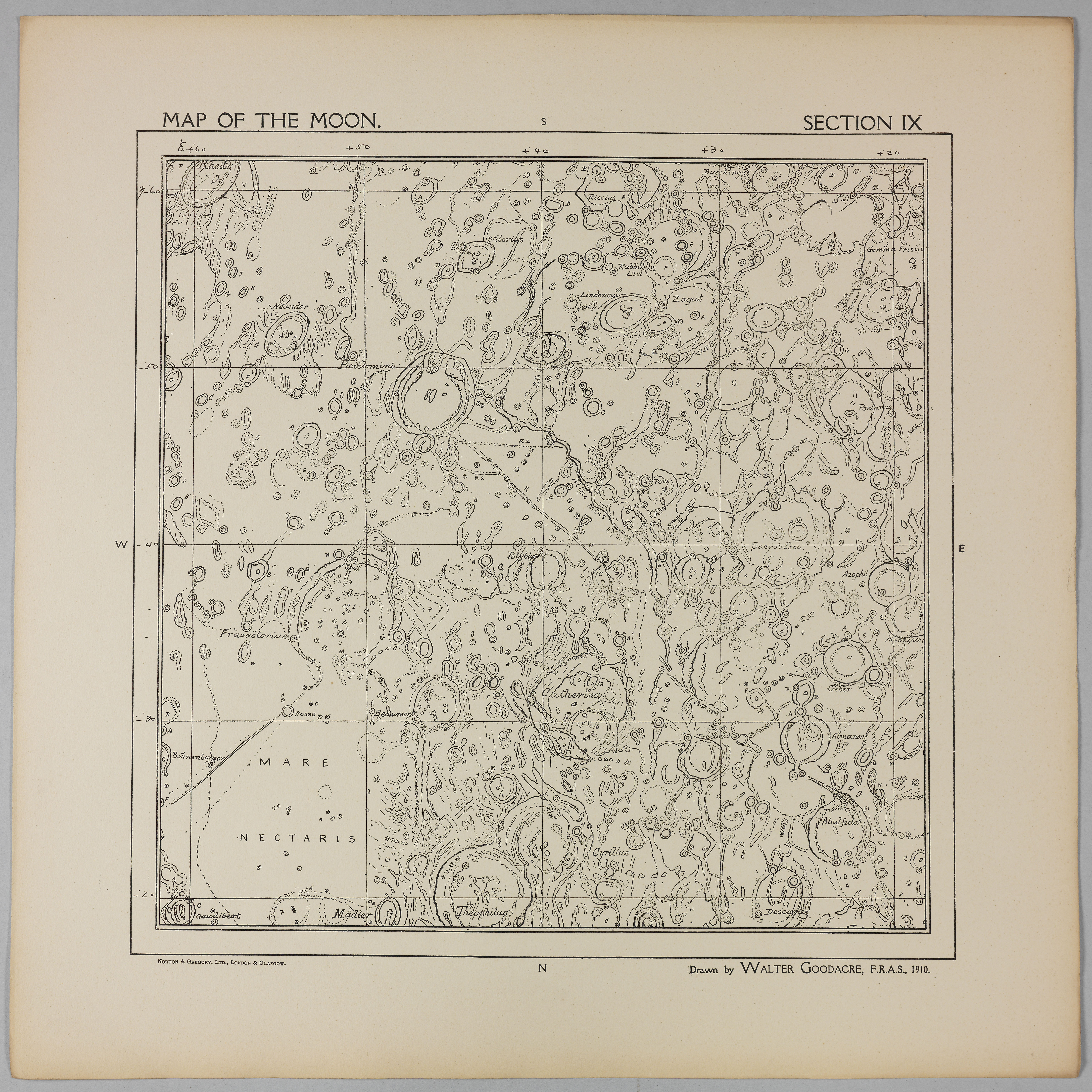 Goodacre’s 1910 Map of the Moon: Section 9