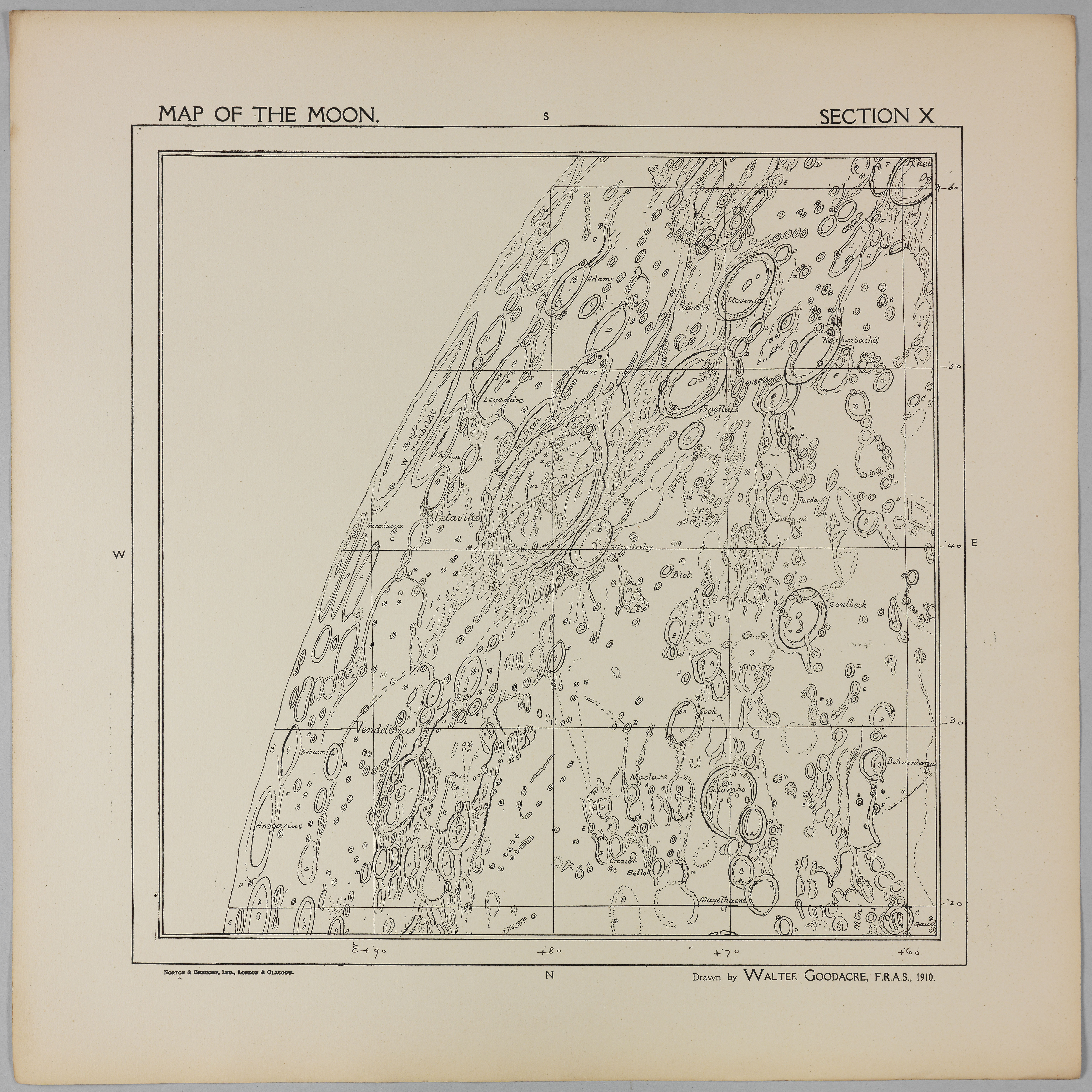 Goodacre’s 1910 Map of the Moon: Section 10