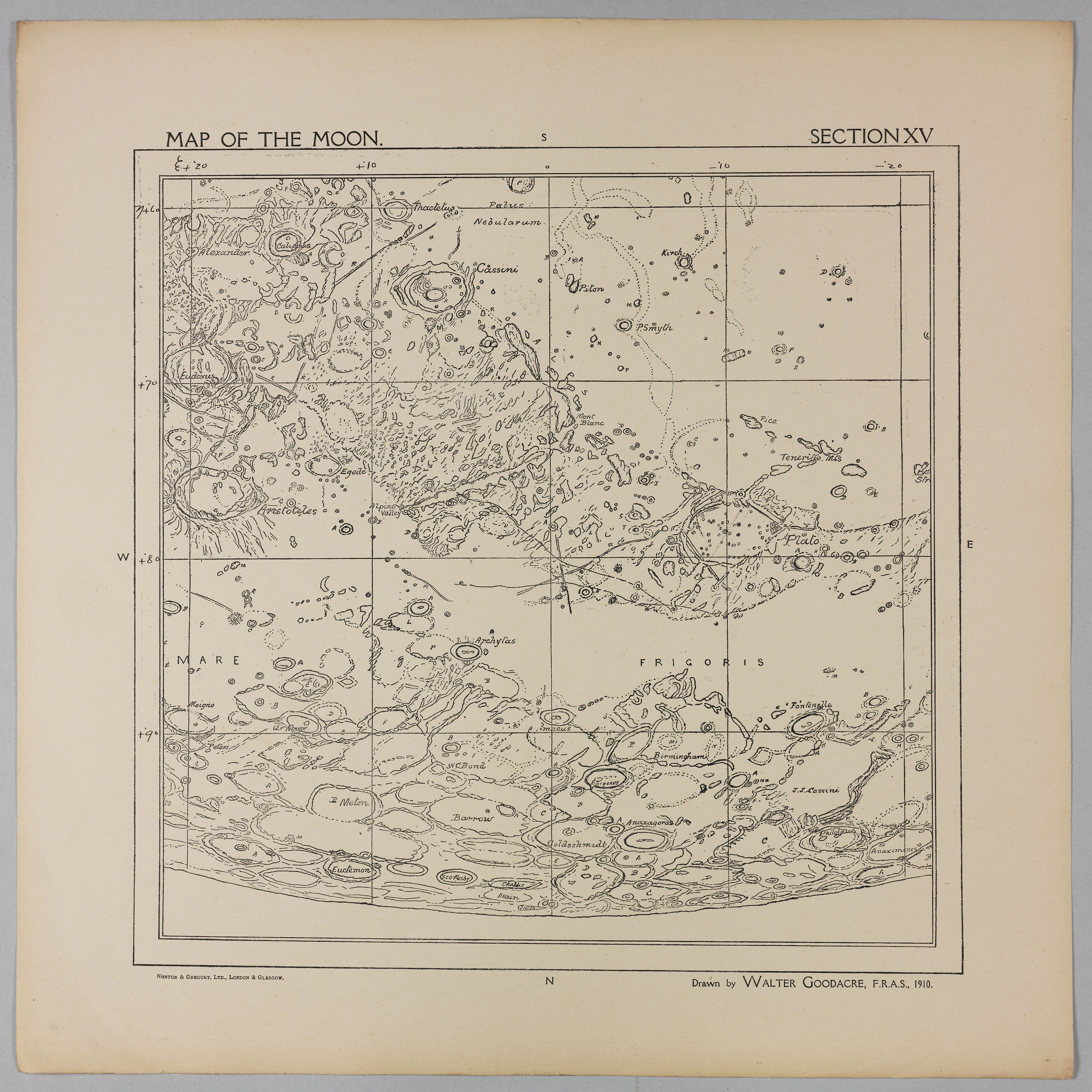 Goodacre’s 1910 Map of the Moon: Section 15