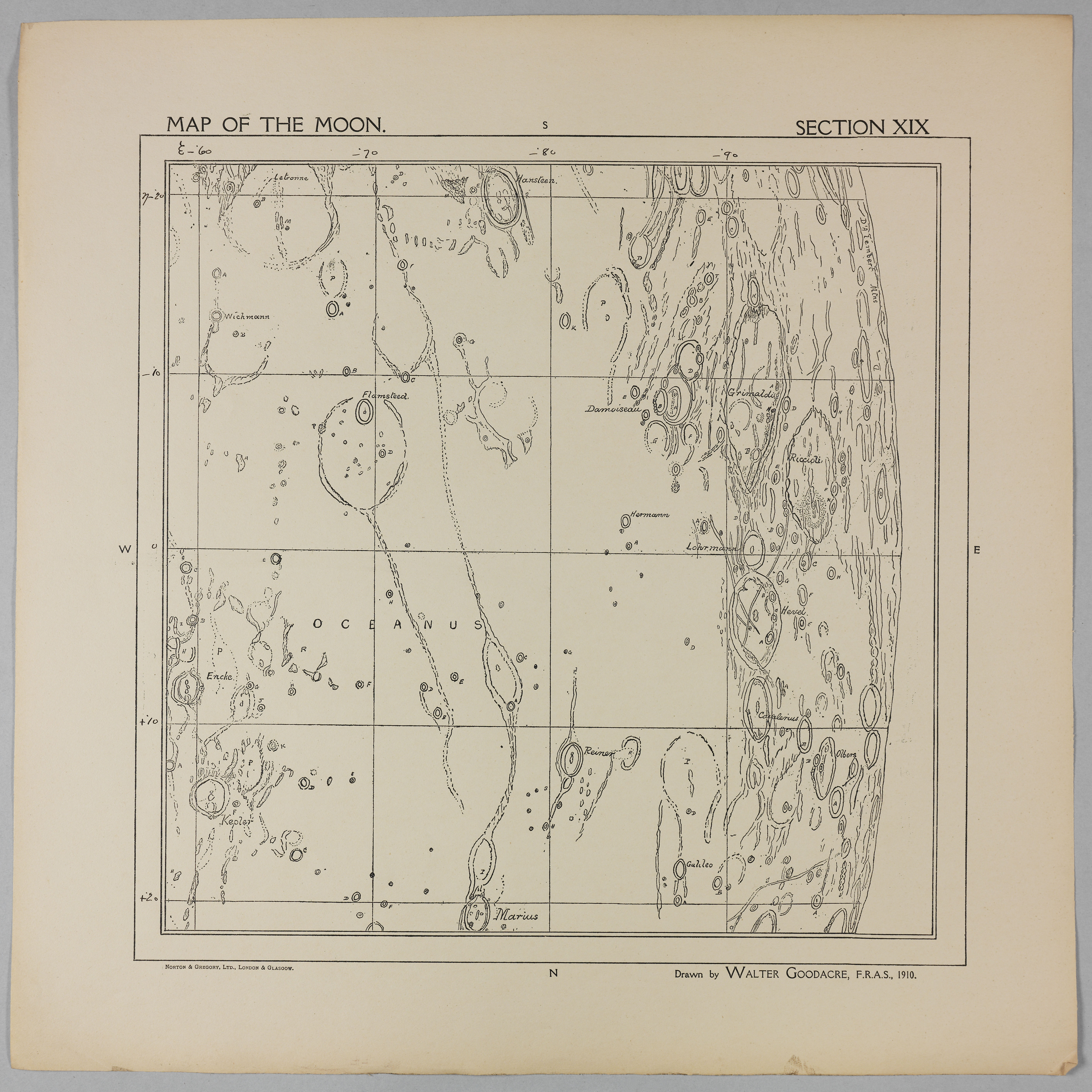 Goodacre’s 1910 Map of the Moon: Section 19