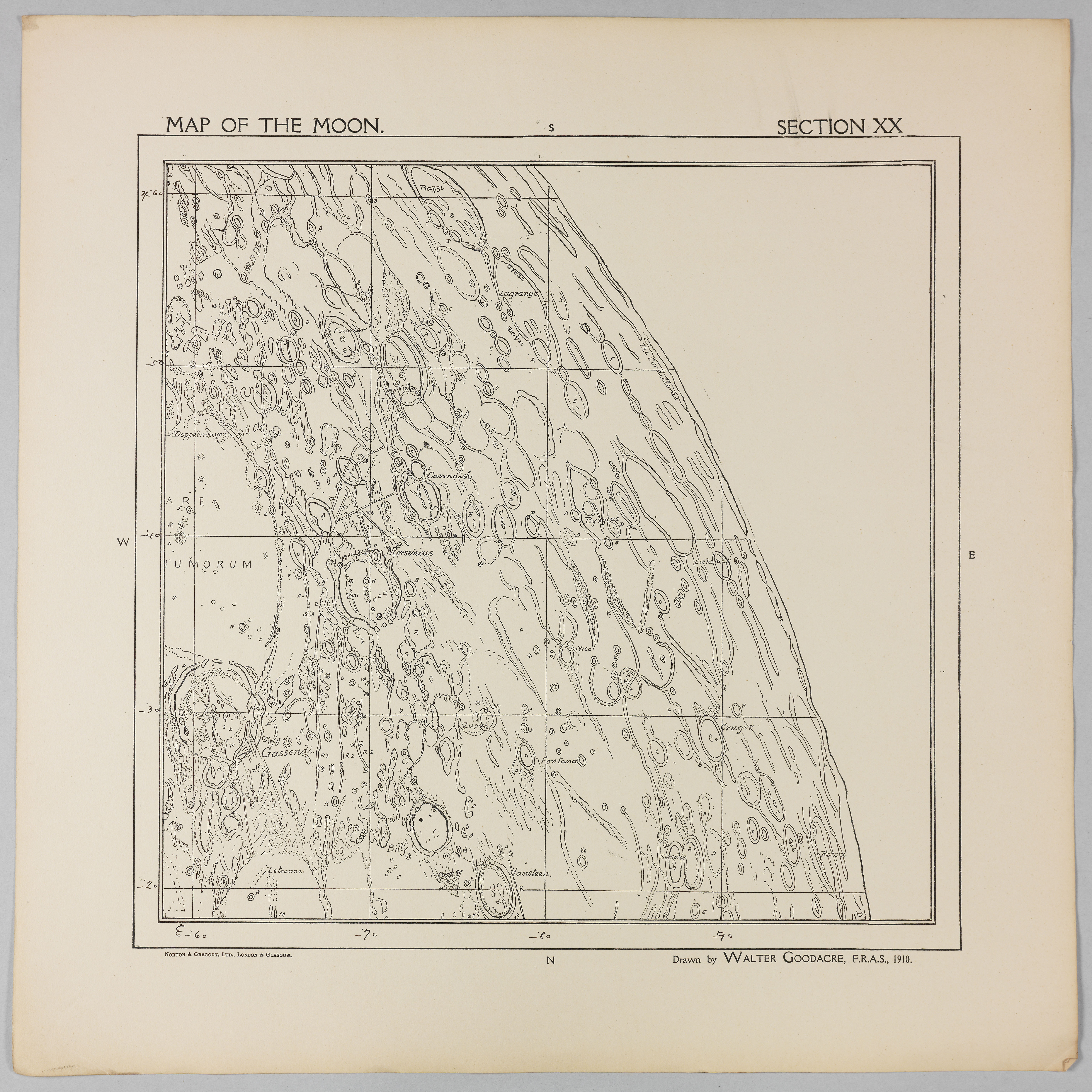 Goodacre’s 1910 Map of the Moon: Section 20