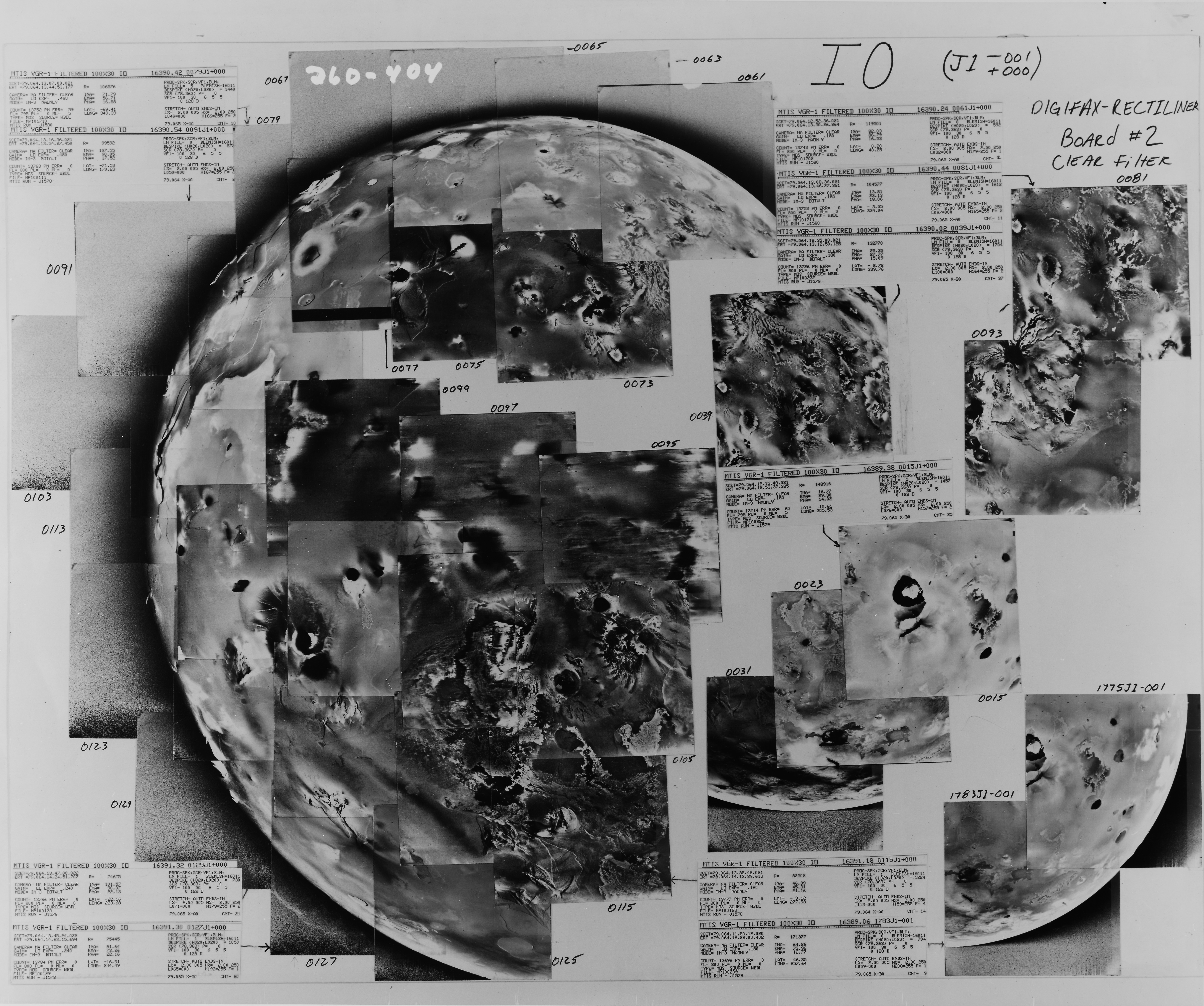 Jupiter's Moons in 1979: Io by Voyager 1