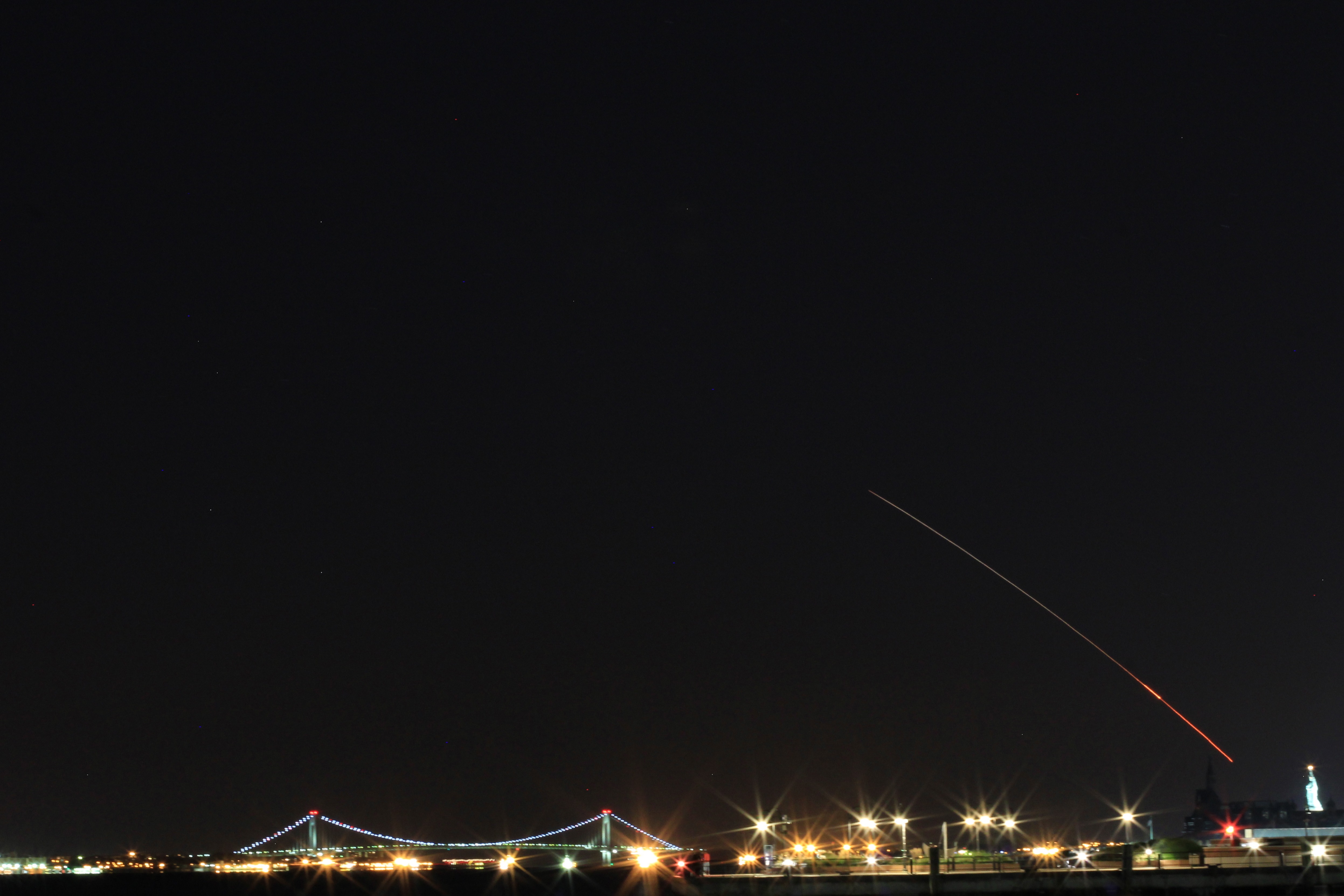 LADEE Launch Viewed from Jersey City, N.J.