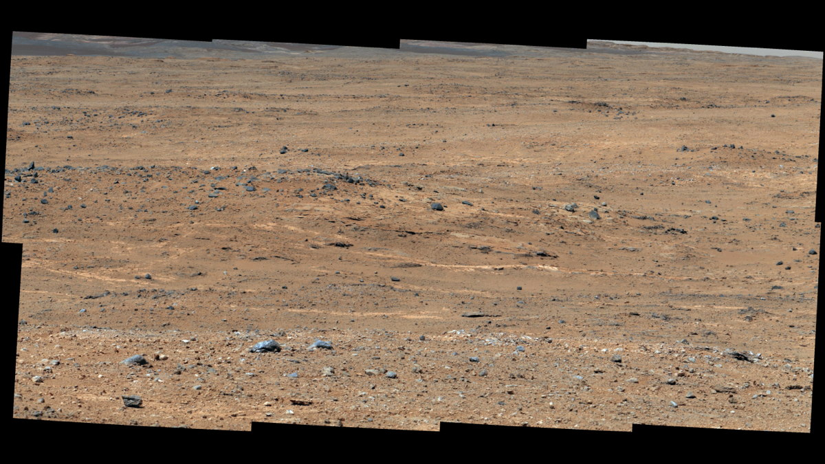 Darwin' Outcrop at 'Waypoint 1' of Curiosity's Trek to Mount Sharp