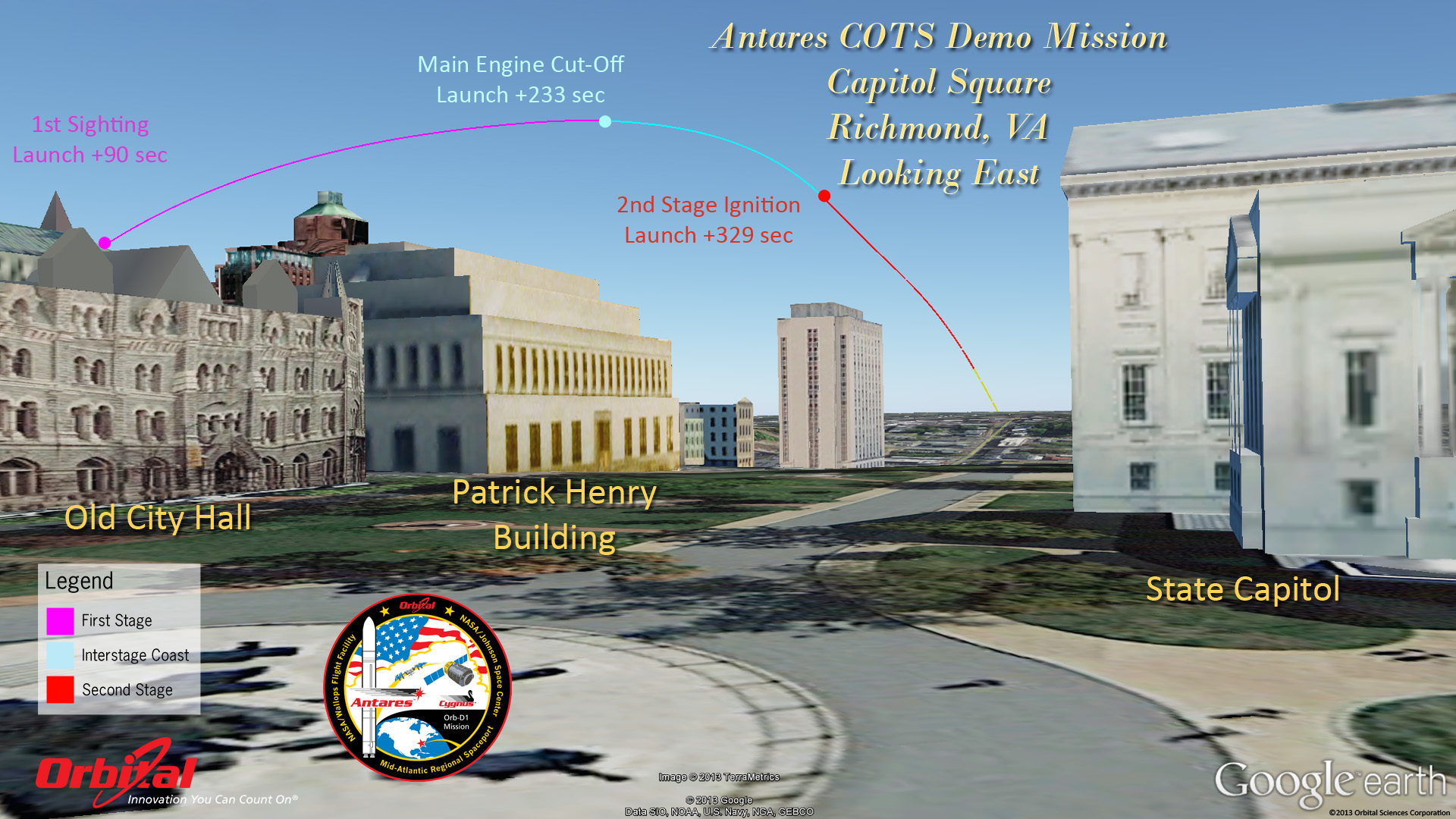 Antares-Cygnus Launch: The View from Richmond