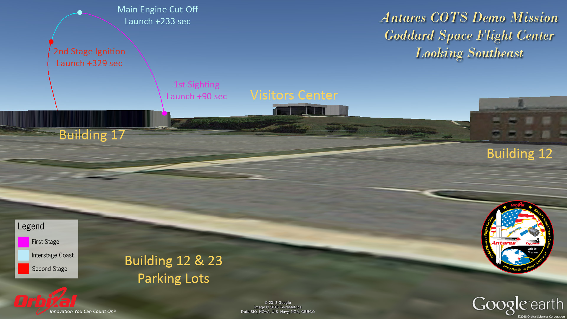 Cygnus-Antares Launch: The View from Goddard Space Flight Center in Maryland
