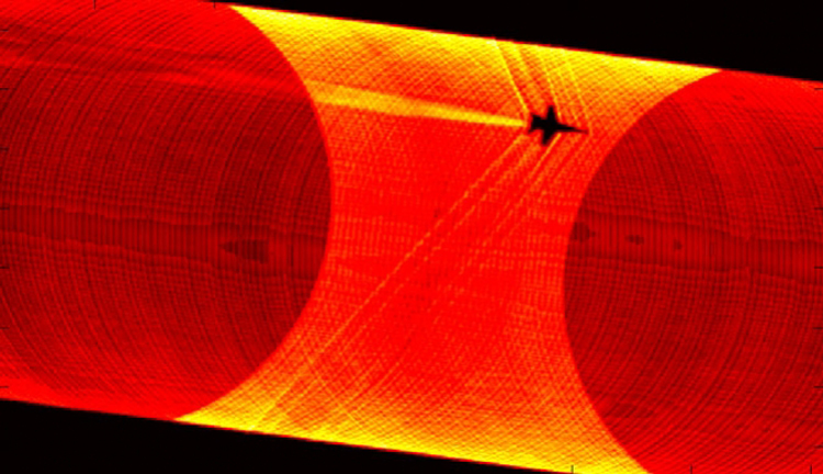 Sun Distorted by Jets' Supersonic Shockwaves
