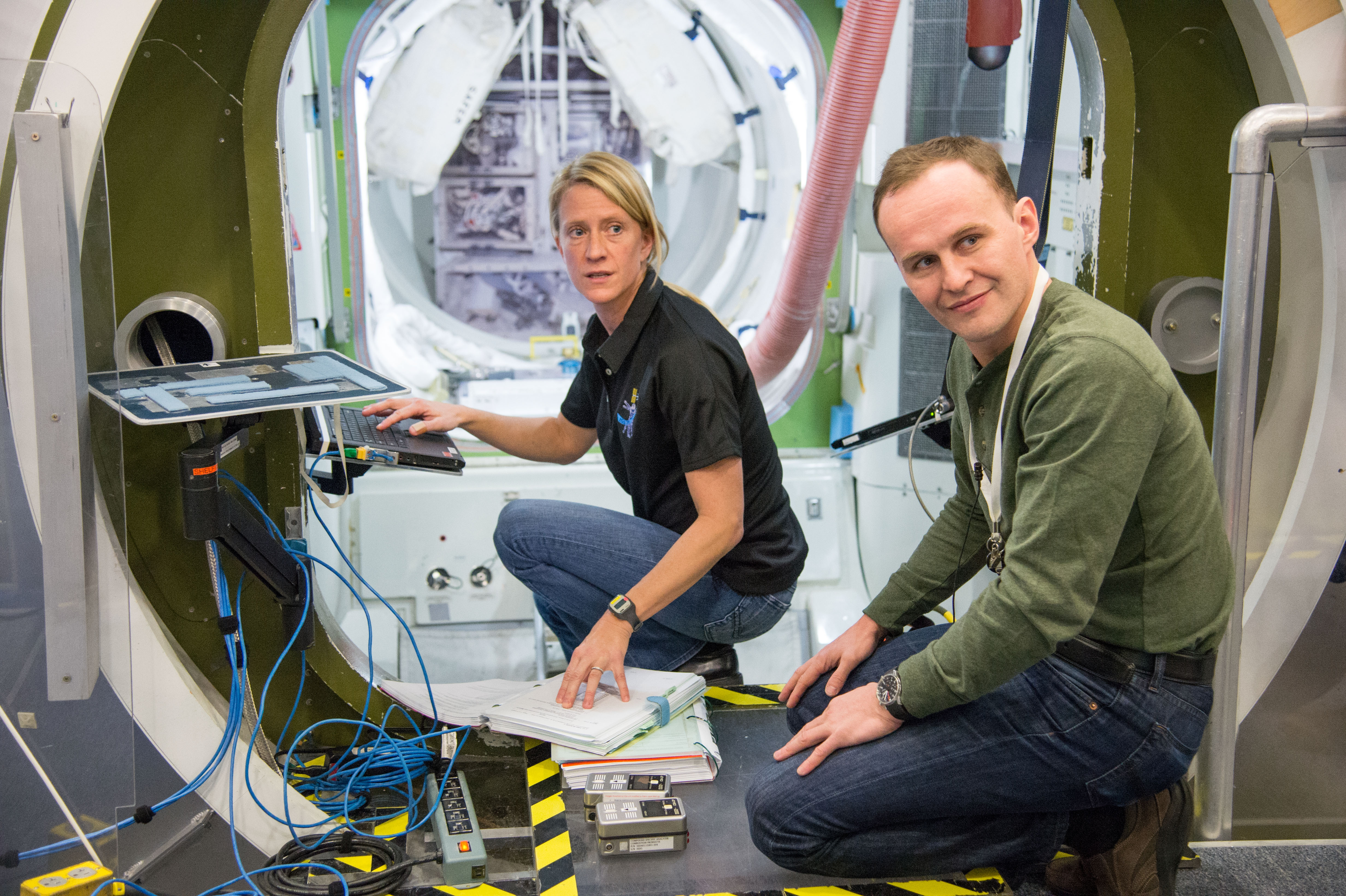 Nyberg and Ryzansky Take Part in Emergency Scenario Training