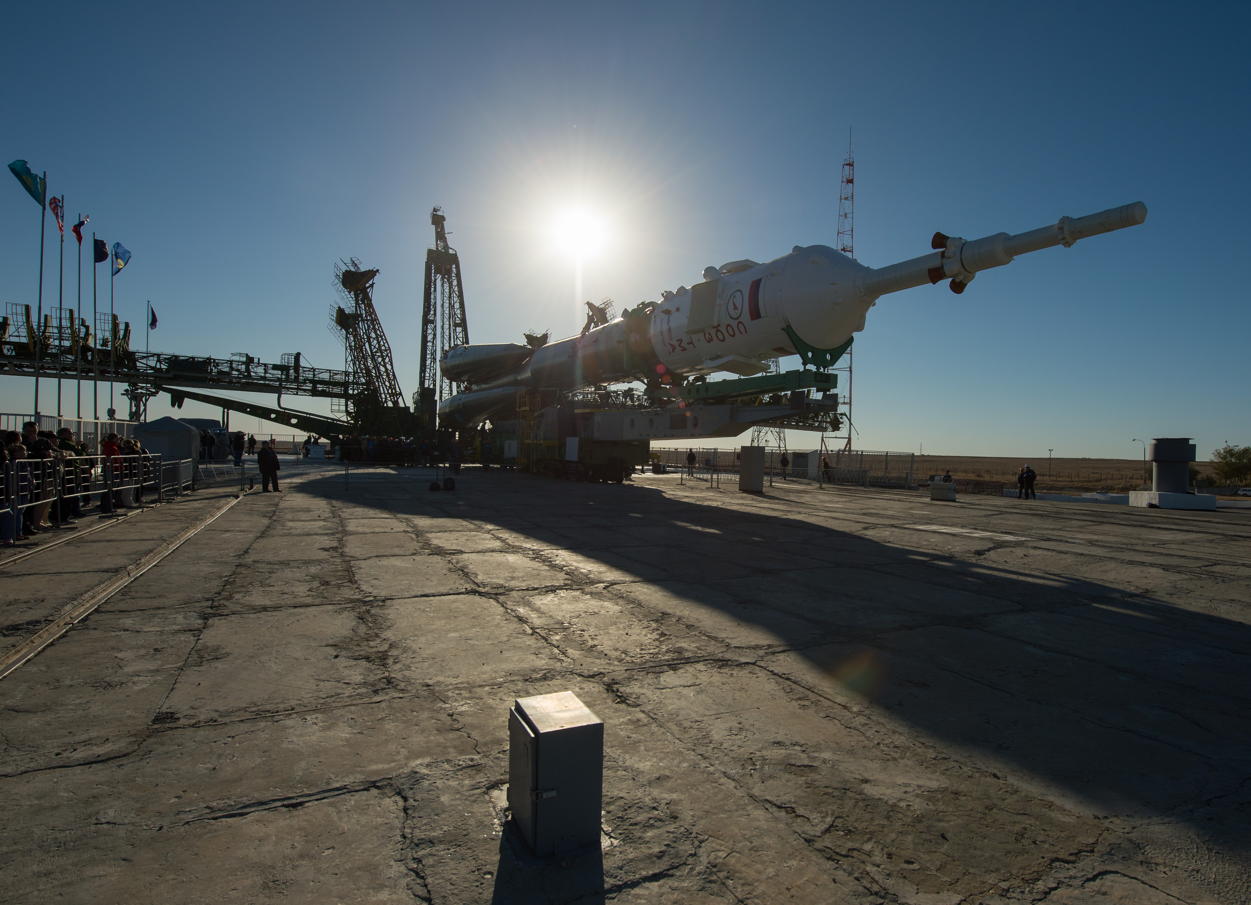 Expedition 37: Soyuz Rocket on Launch Pad