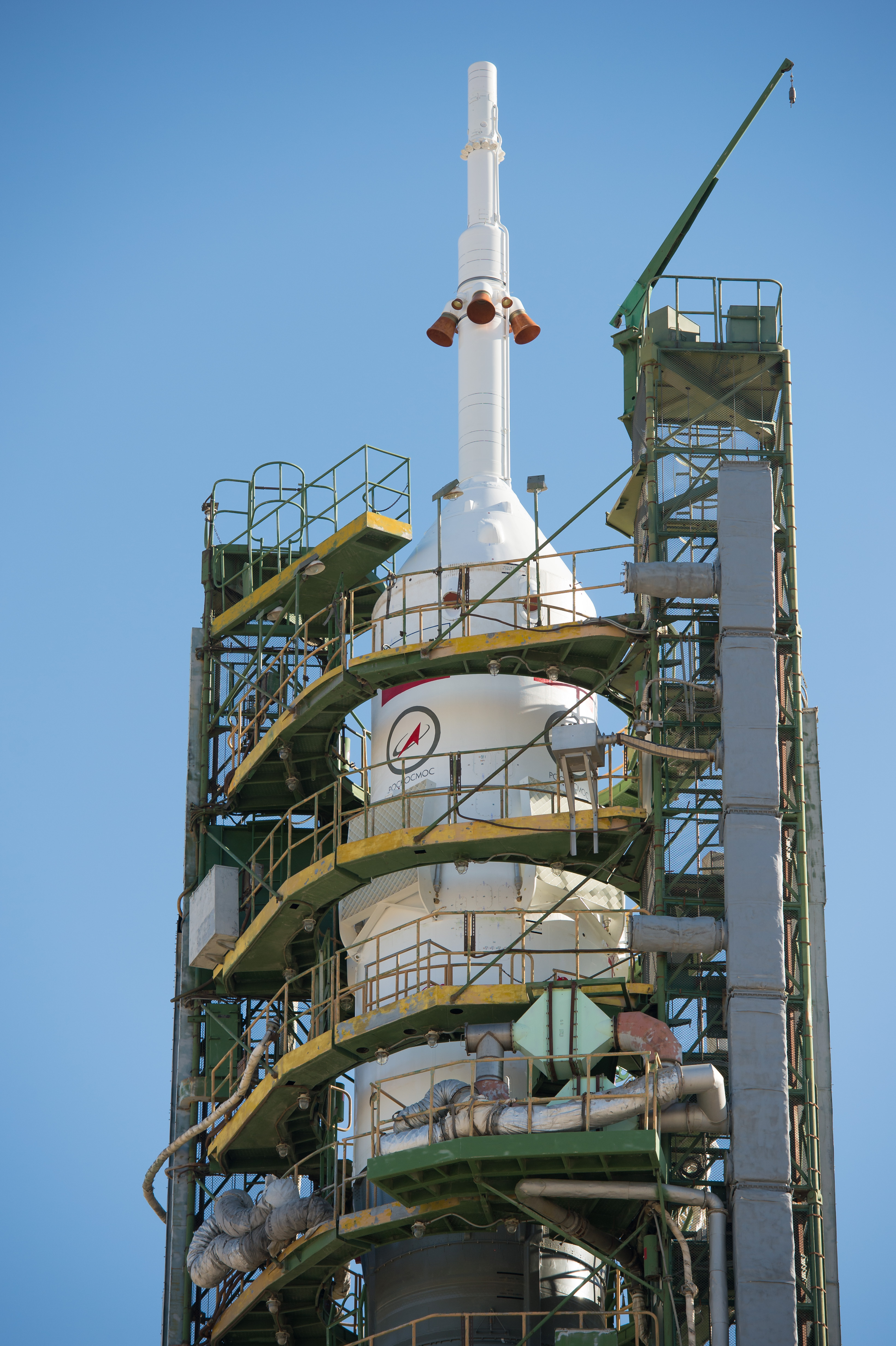 Expedition 37: Gantry Mechanisms on Soyuz Up Close