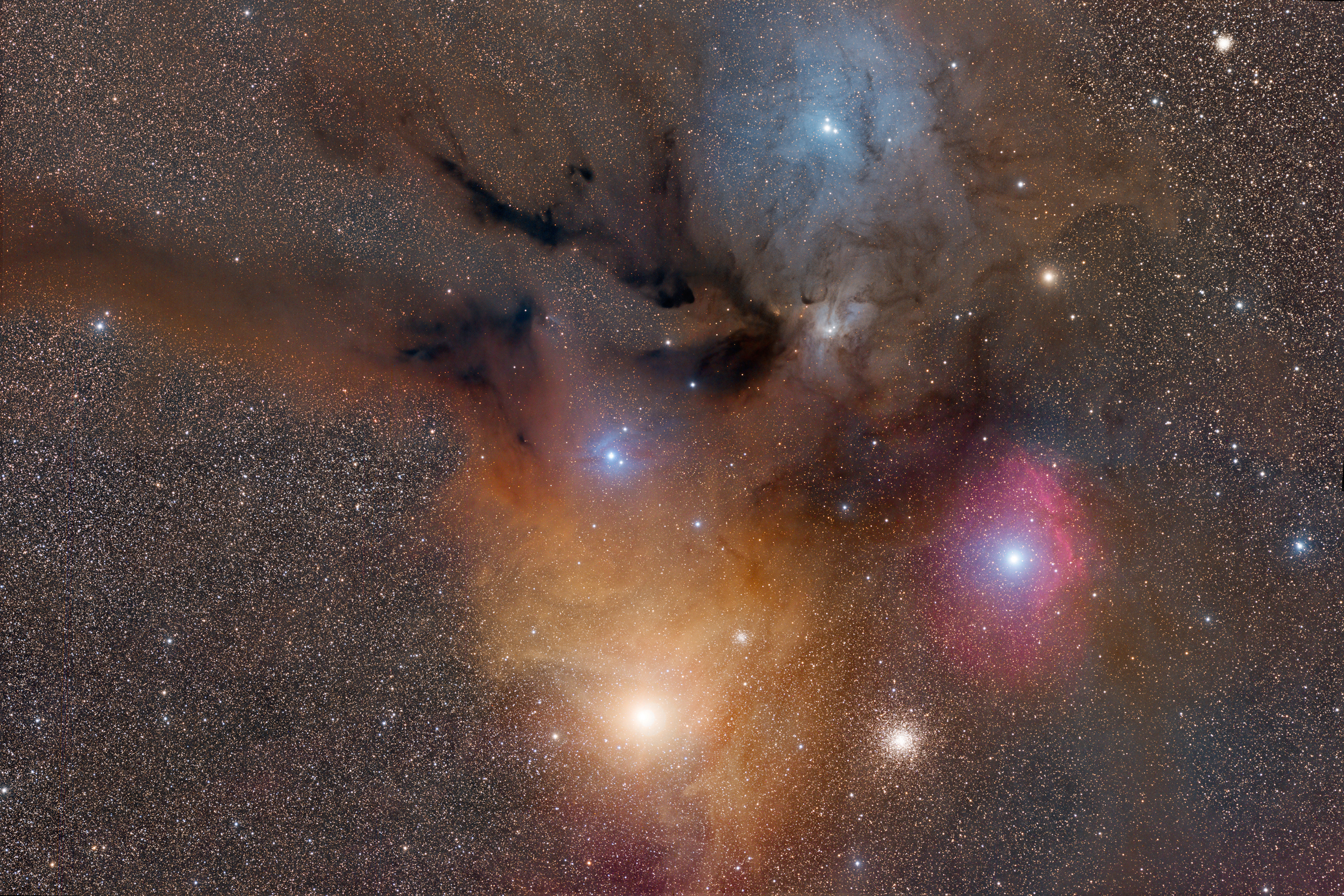 Deep Space: Rho Ophiuchi and Antares Nebulae