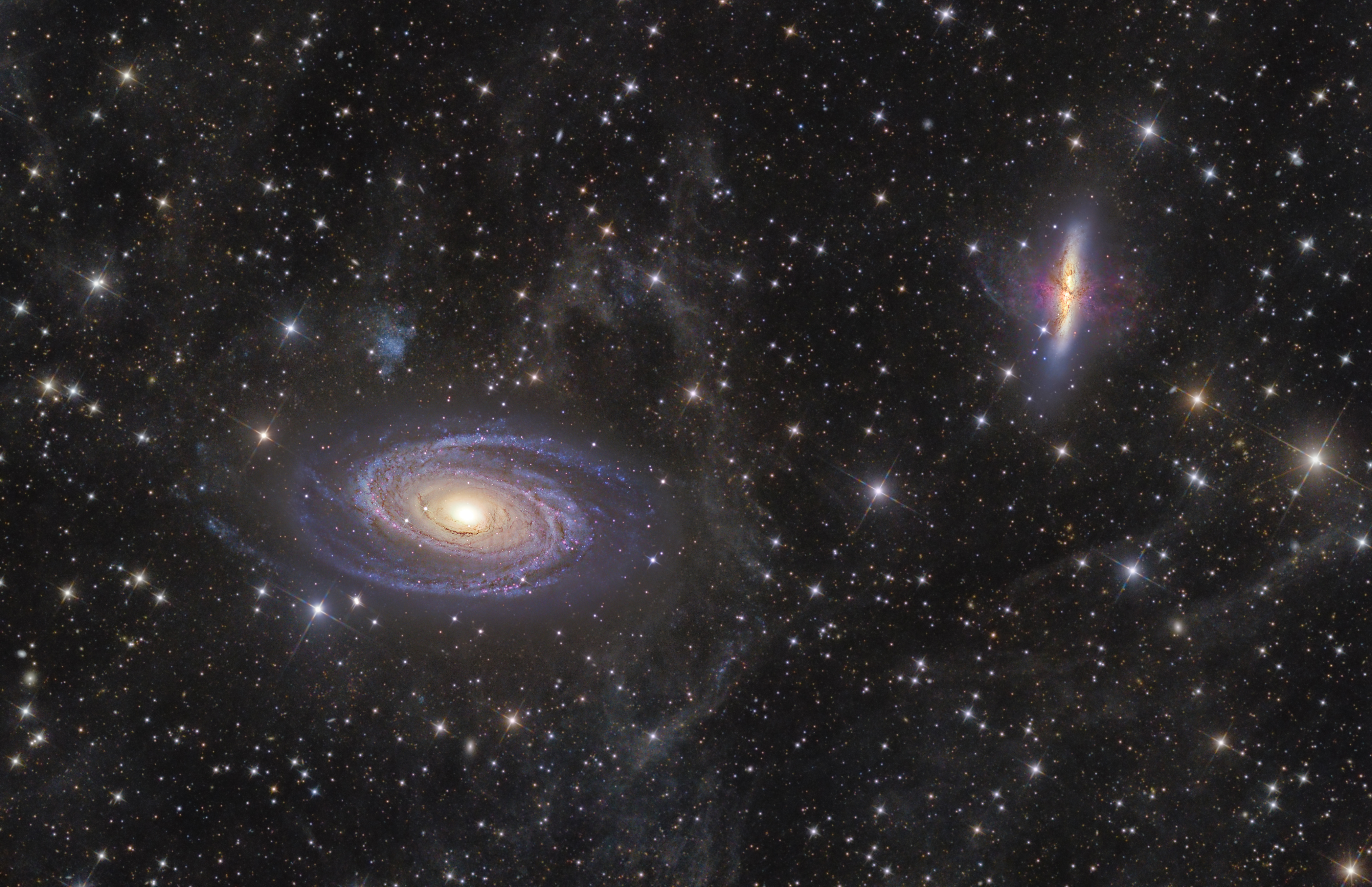 Deep Space: M81 – 82 and Integrated Flux Nebula