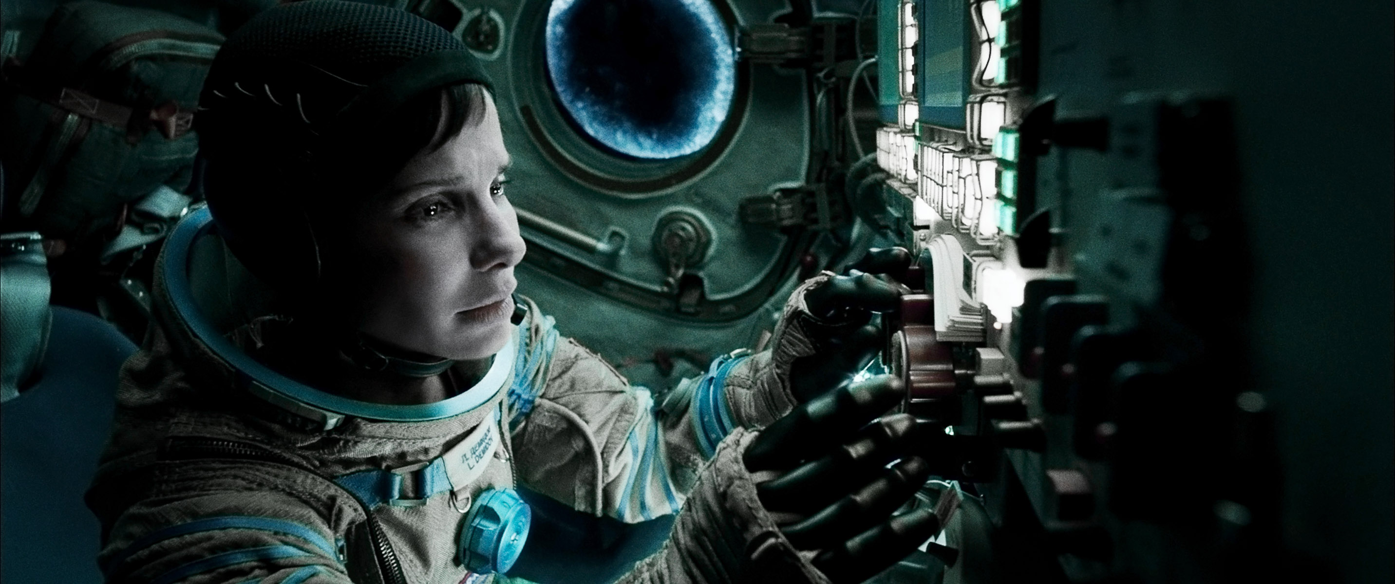 A Scene From Science-Fiction Thriller 'Gravity'