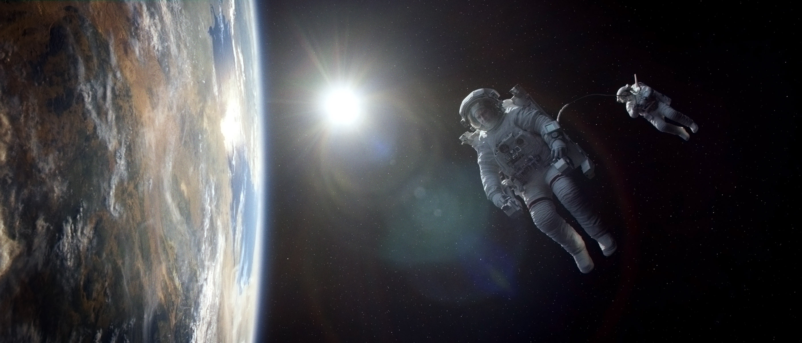A Scene From Science-Fiction Thriller 'Gravity'