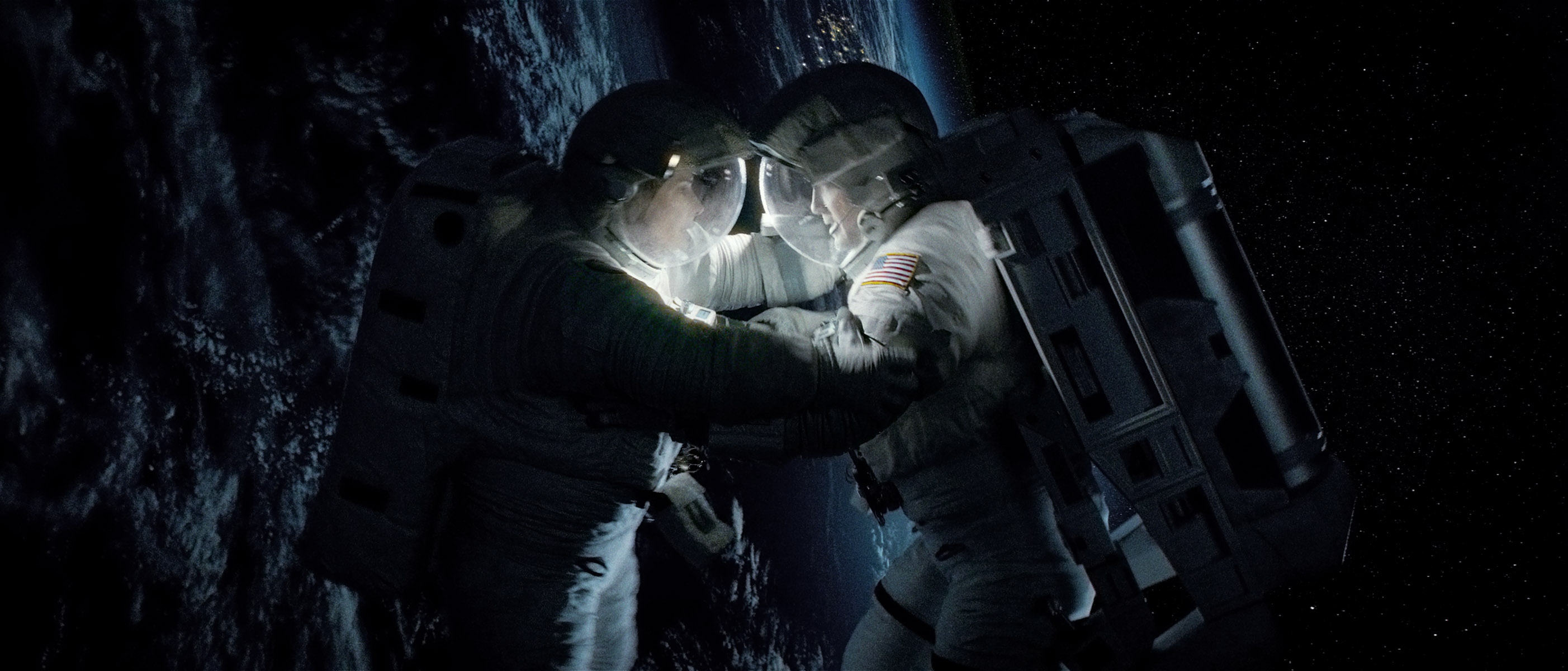 A Scene From Science-Fiction Thriller 'Gravity'