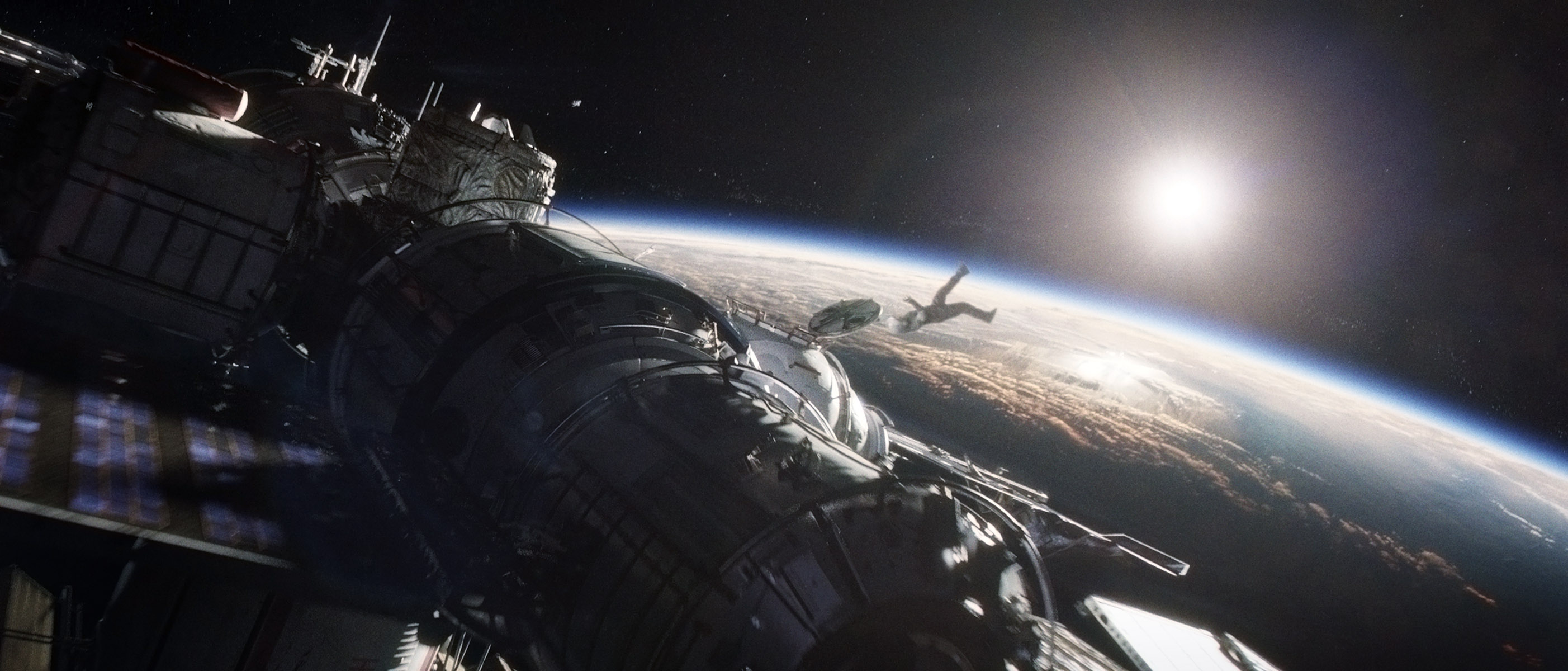 A Scene From Science-Fiction Thriller 'Gravity'