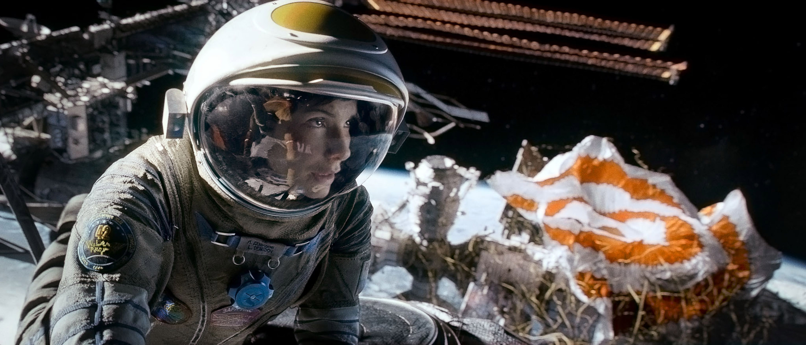 A Scene From Science-Fiction Thriller 'Gravity'