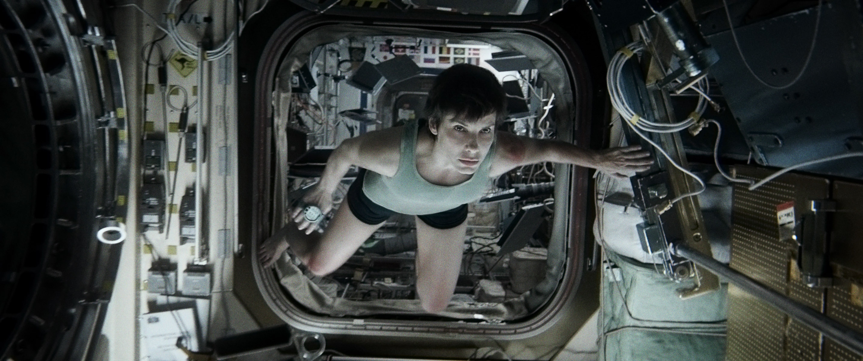 A Scene From Science-Fiction Thriller 'Gravity'