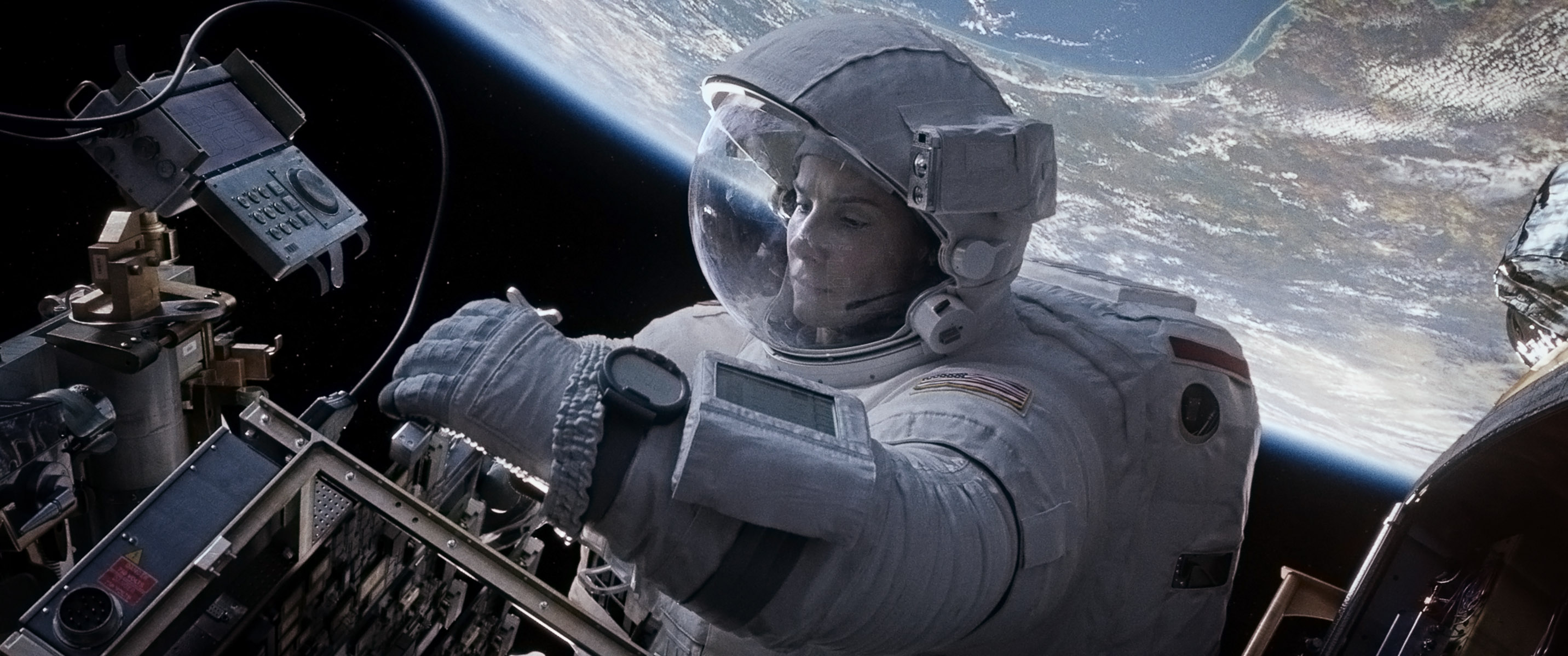 A Scene From Science-Fiction Thriller 'Gravity'