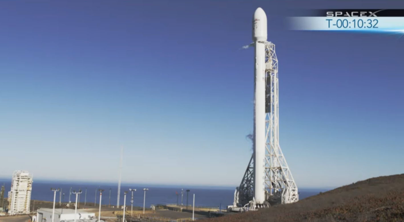 SpaceX Falcon 9 Rocket V 1.1 Ready