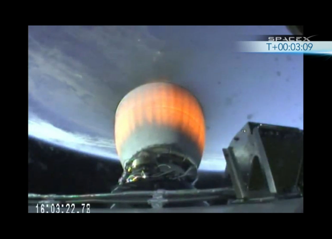 SpaceX Falcon 9 Rocket Launch Test: 2nd Stage