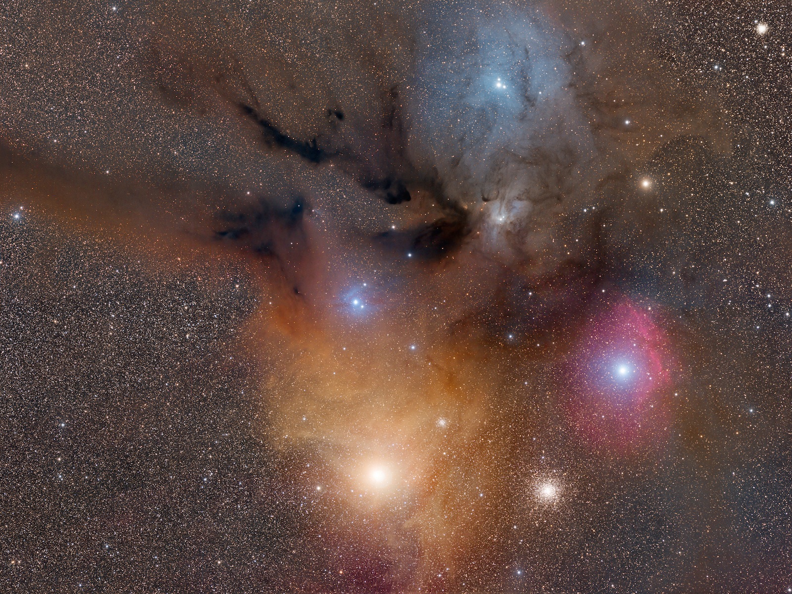 Rho Ophiuchi and Antares Nebulae by Tom O’Donoghue