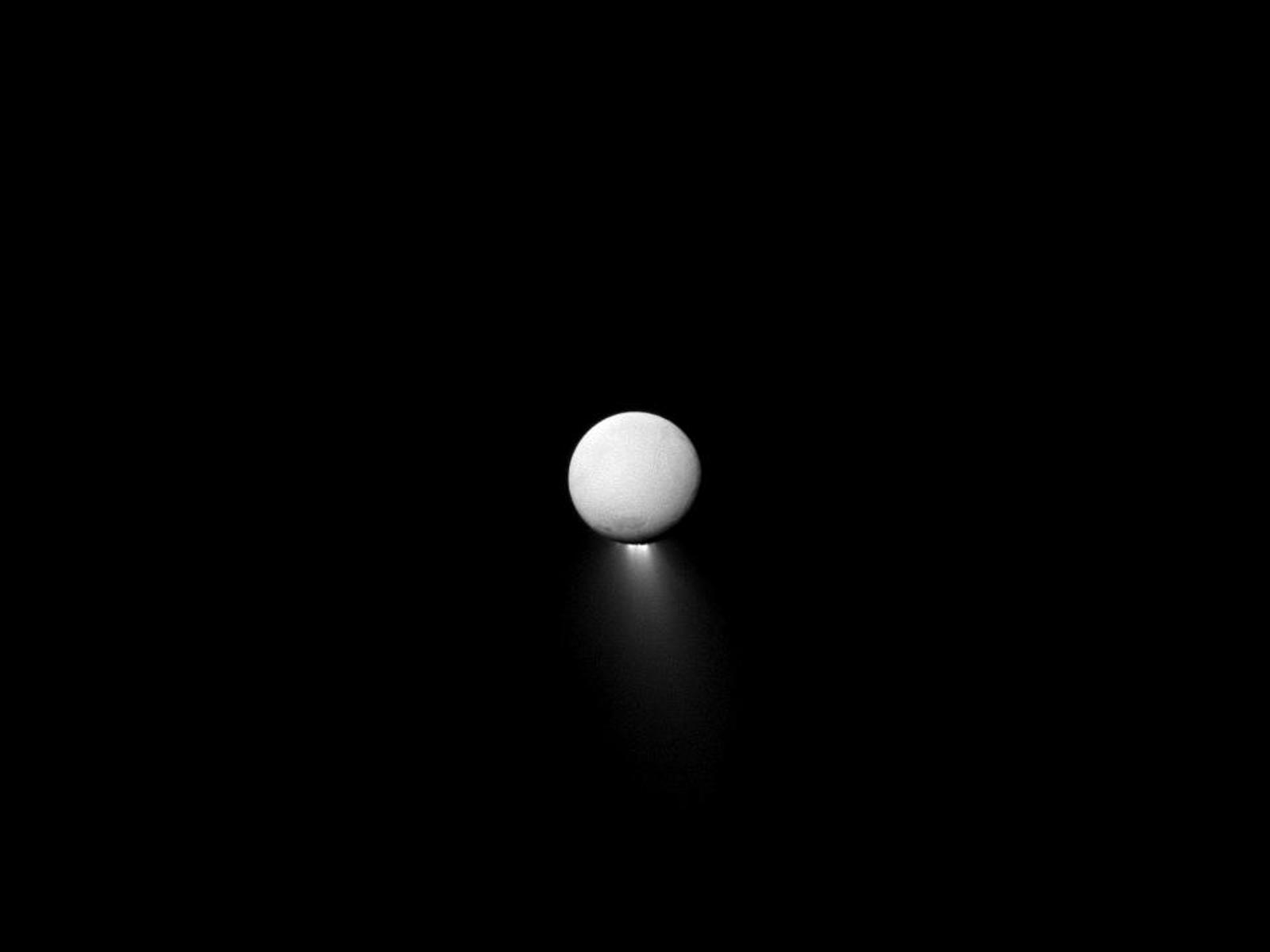 Enceladus Plume space wallpaper
