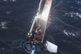 The sleek aerodynamic design of GOCE sets it apart from most other satellites. The unique 16 foot (five meters) long satellite had none of the usual moving parts. The whole satellite is a single composite gravity-measuring device.