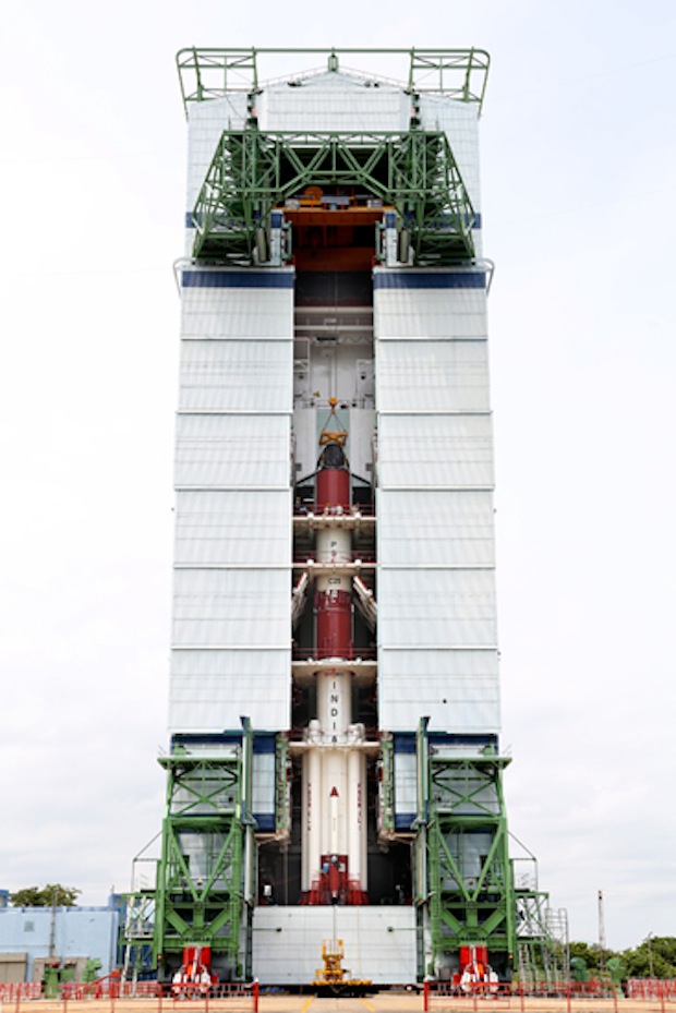 PSLV-C25 Post Four-Stage Integration