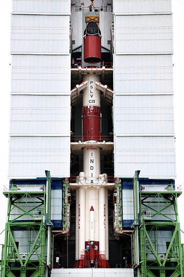 PSLV-C25 Integration at Mobile Service Tower