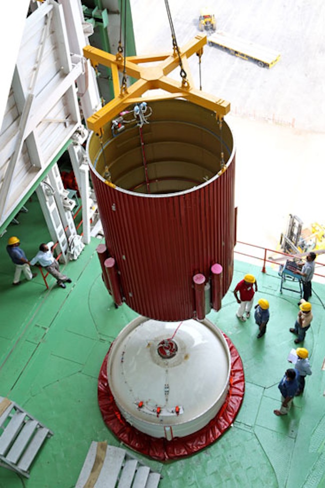 PSLV-C25 Hoisted