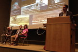 The life in extreme environments panel at the Toronto Science Festival, Sept. 28, 2013. From left: John Baross (University of Washington at Seattle), Jim Hand (NASA Jet Propulsion Laboratory), Barbara Sherwood Lollar (University of Toronto) and Ray Jayawardhana (University of Toronto), who introduced the panel.