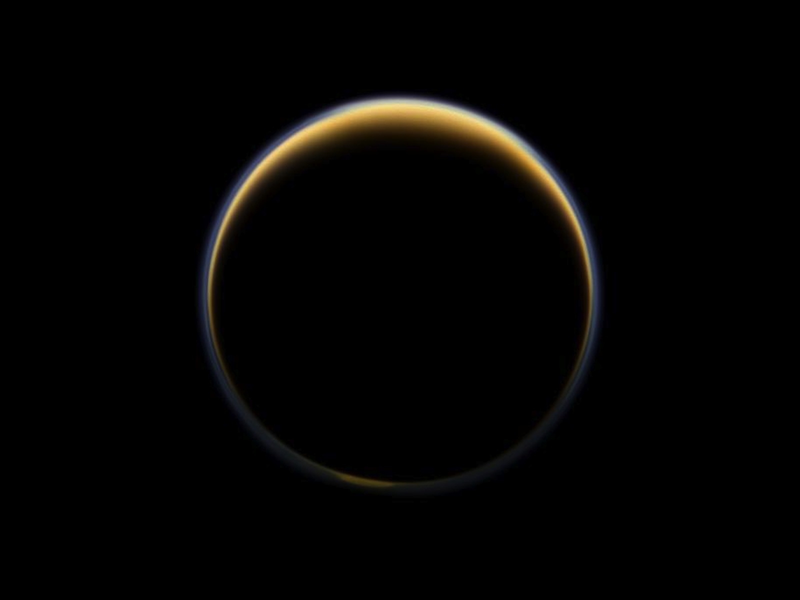 Cassini Toward Night Side of Titan