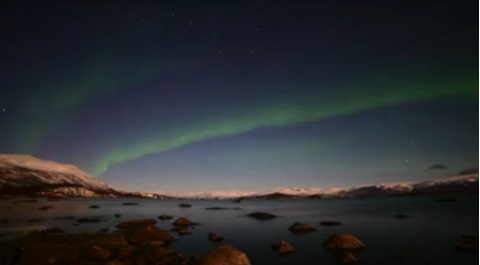 Auroras Flow Over Sweden