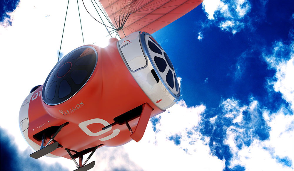 World View Passenger Capsule Ascends