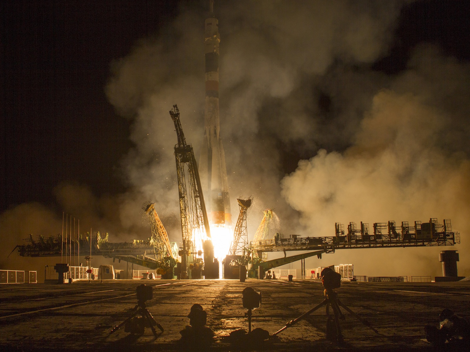 Expedition 37 Soyuz TMA-10M Rocket Launch
