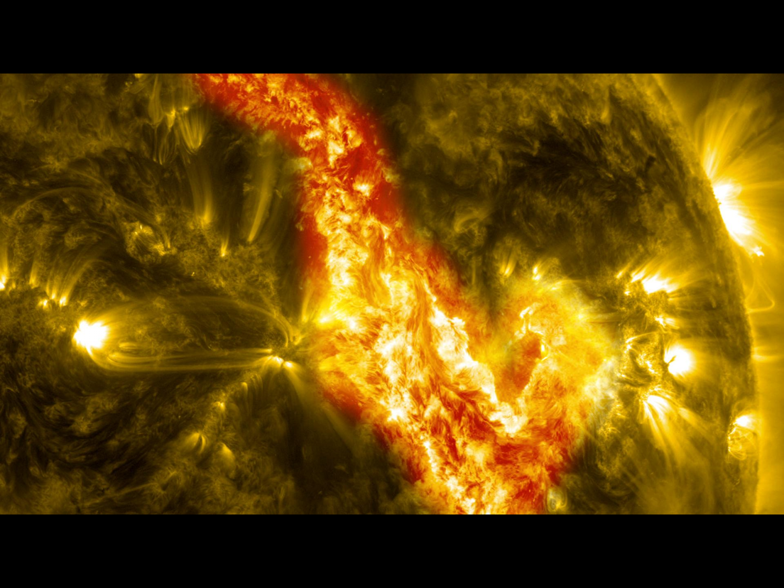 Canyon of Fire: Magnetic Filament on the Sun
