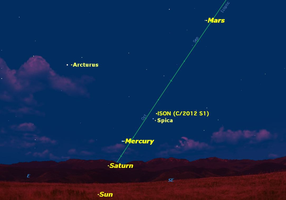 Mercury at Greatest Elongation West, November 2013