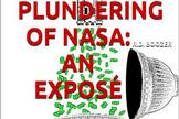 Cover art for the Kindle ebook version of "The Plundering of NASA: an Exposé" (lulu.com, 2013)