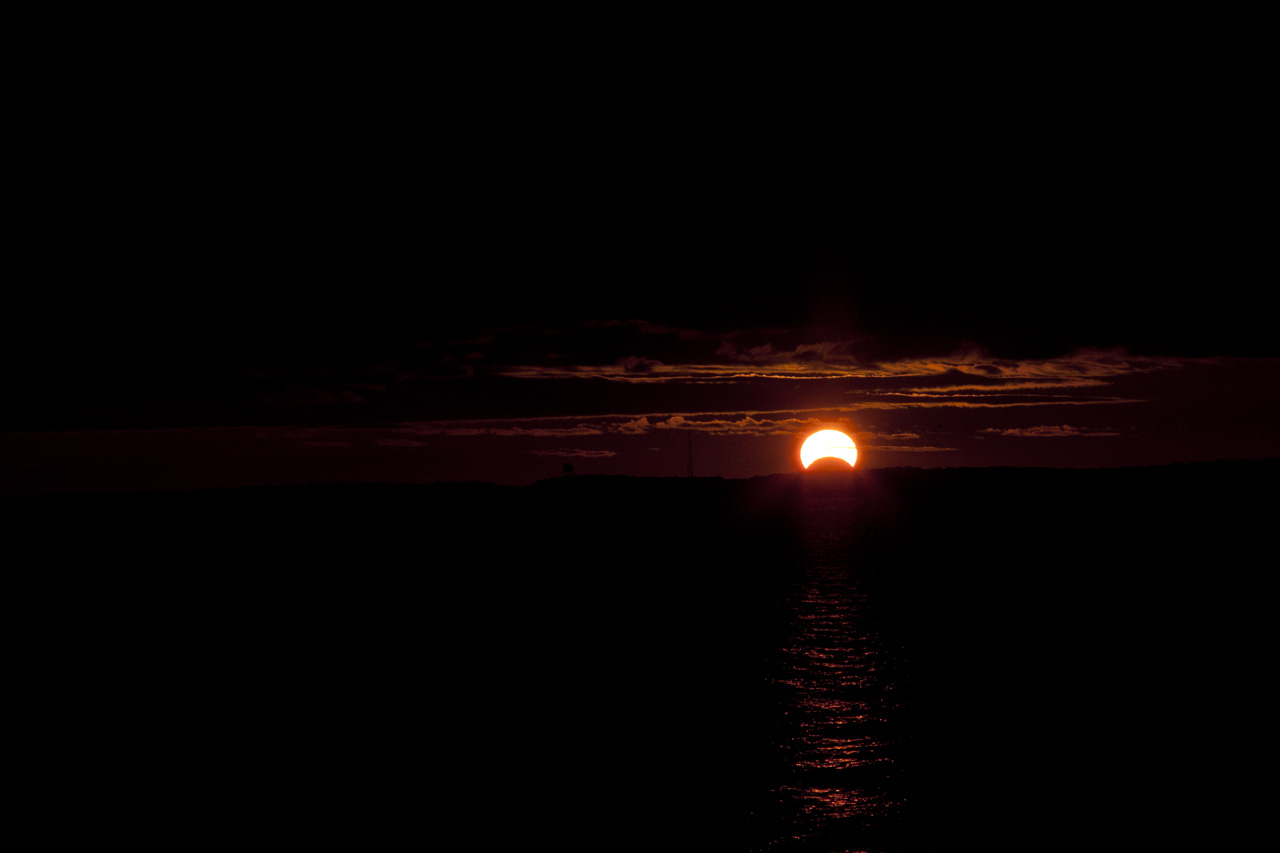 Solar Eclipse Over Chesapeake Bay: Nov. 3, 2013