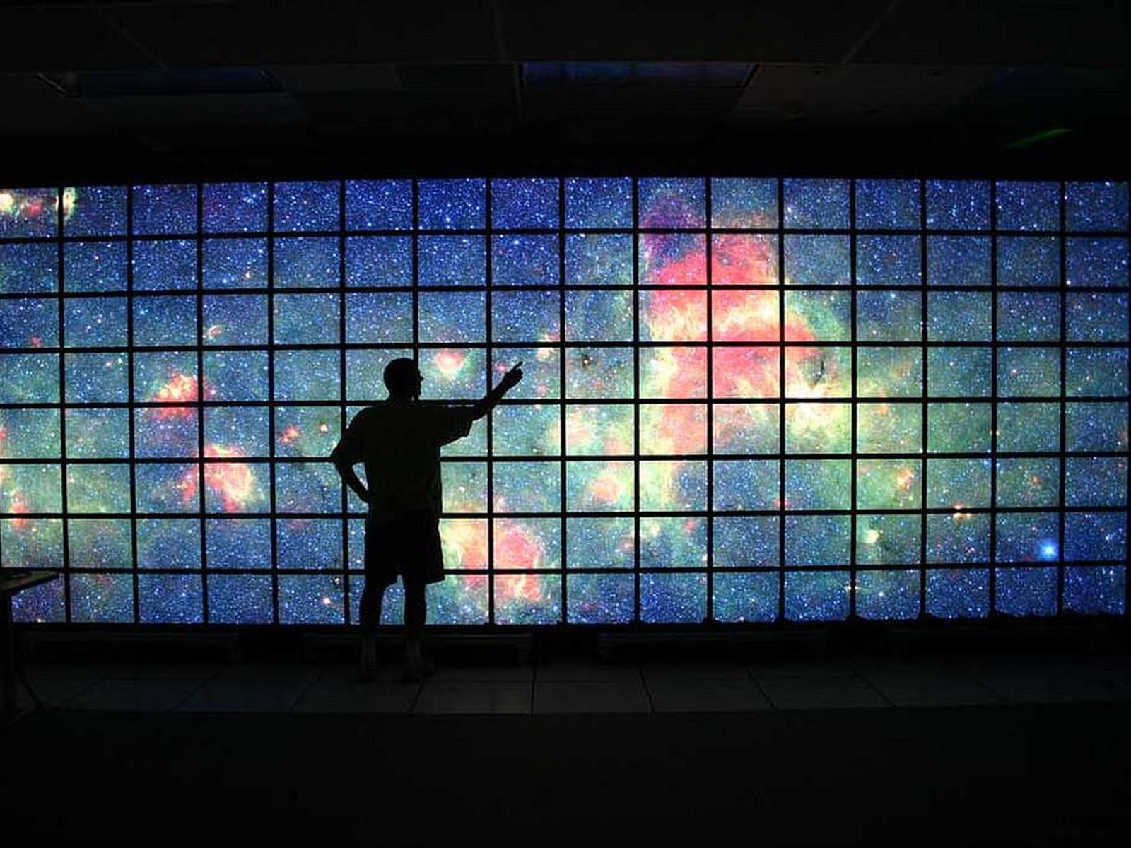 Milky Way on LCD Science Visualization Screen