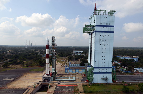 Panaromic View of First Launch Pad with PSLV-C25 During Launch Rehearsal