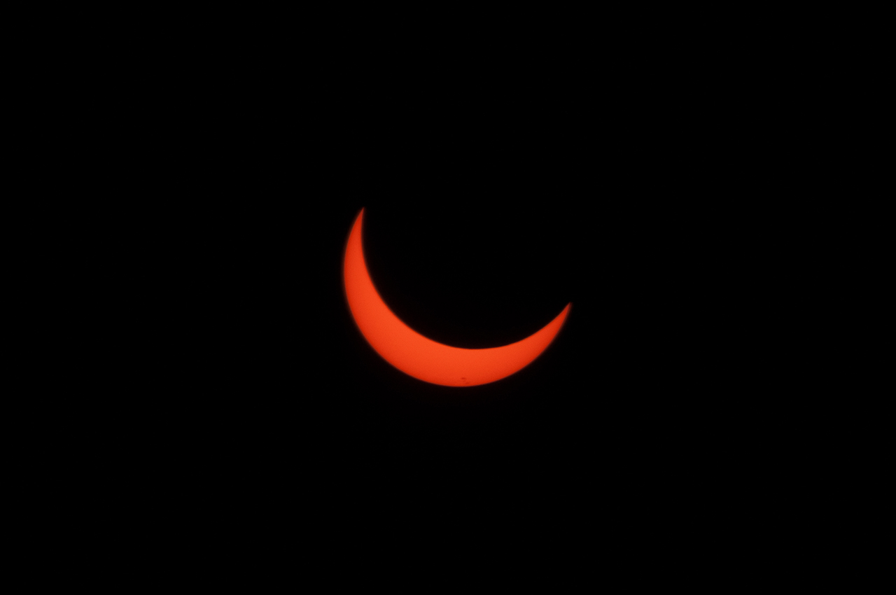Chasing a Solar Eclipse: Partially-Eclipsed Sun